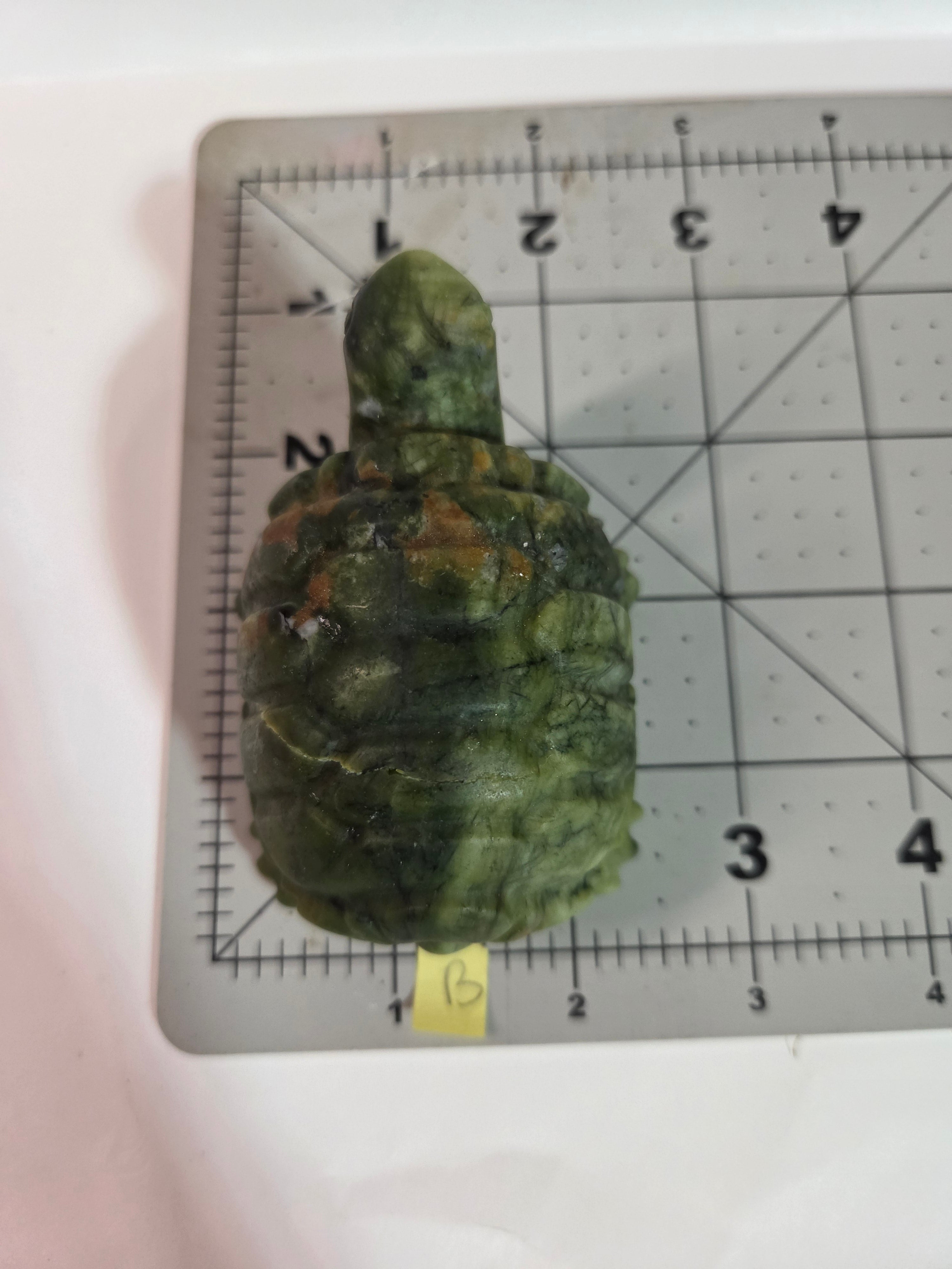 Green Jade Turtle Carving - Specimen B