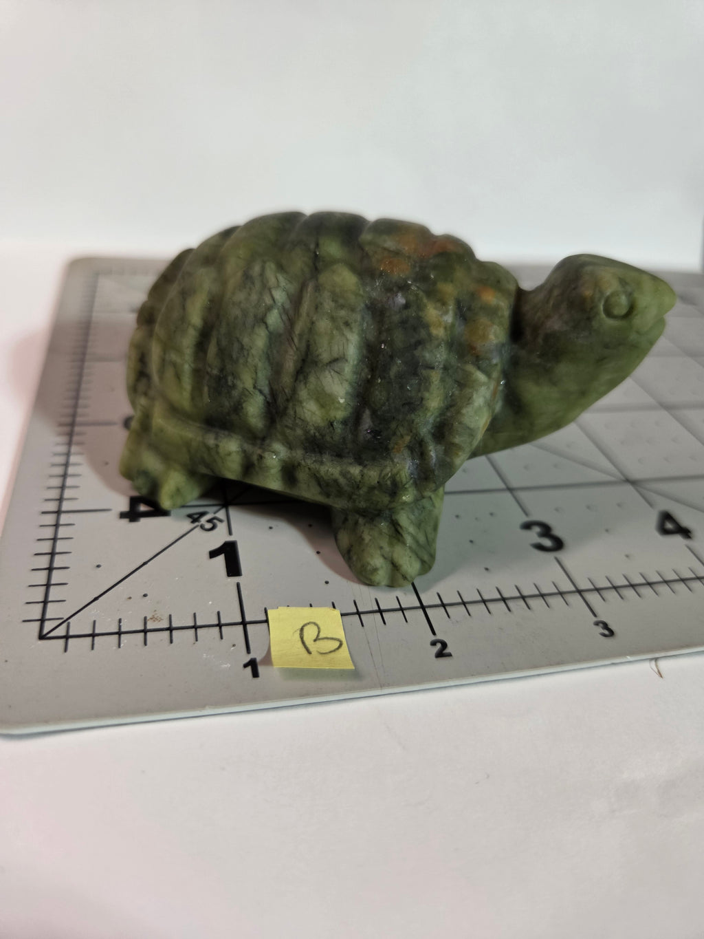 Green Jade Turtle Carving - Specimen B