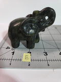 Green Jade Elephant Carving - Specimen E