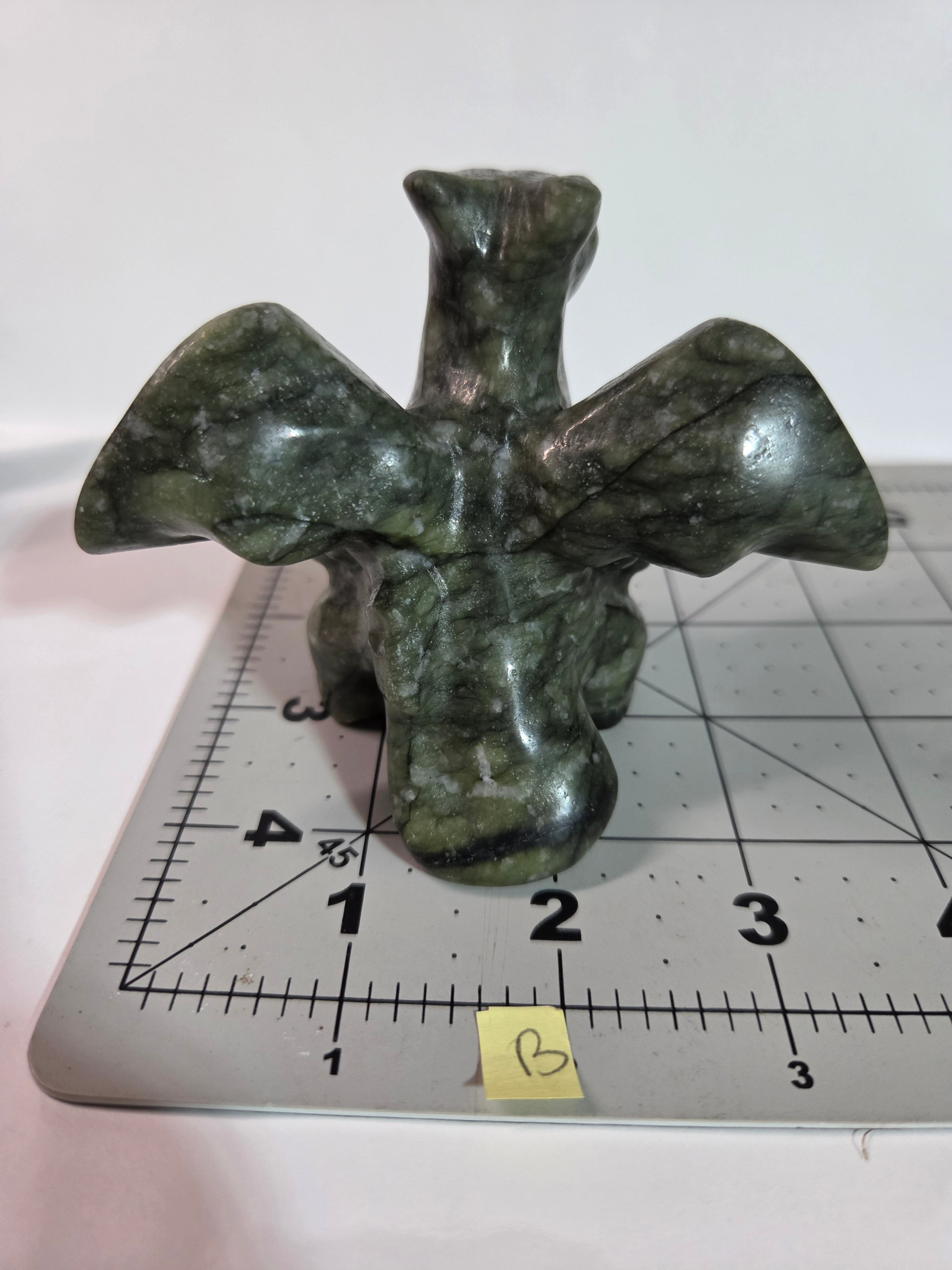 Green Jade Pokémon Charizard Carving - Specimen B