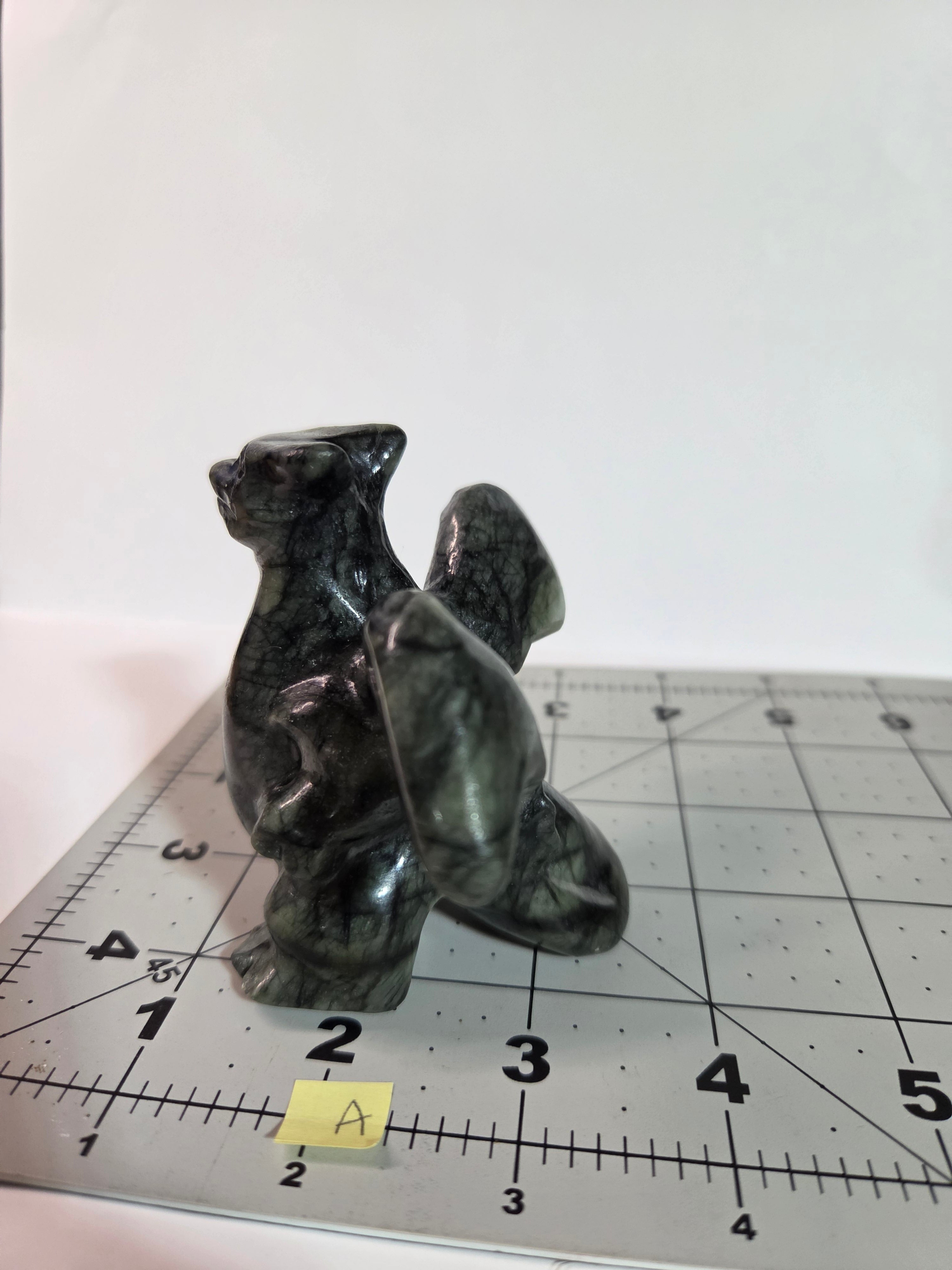 Green Jade Pokémon Charizard Carving - Specimen A