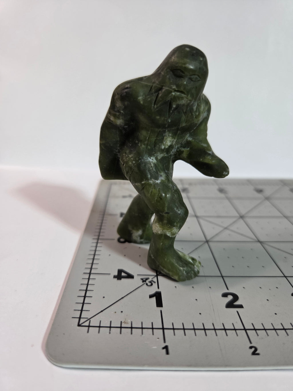 Green Jade Bigfoot Carving