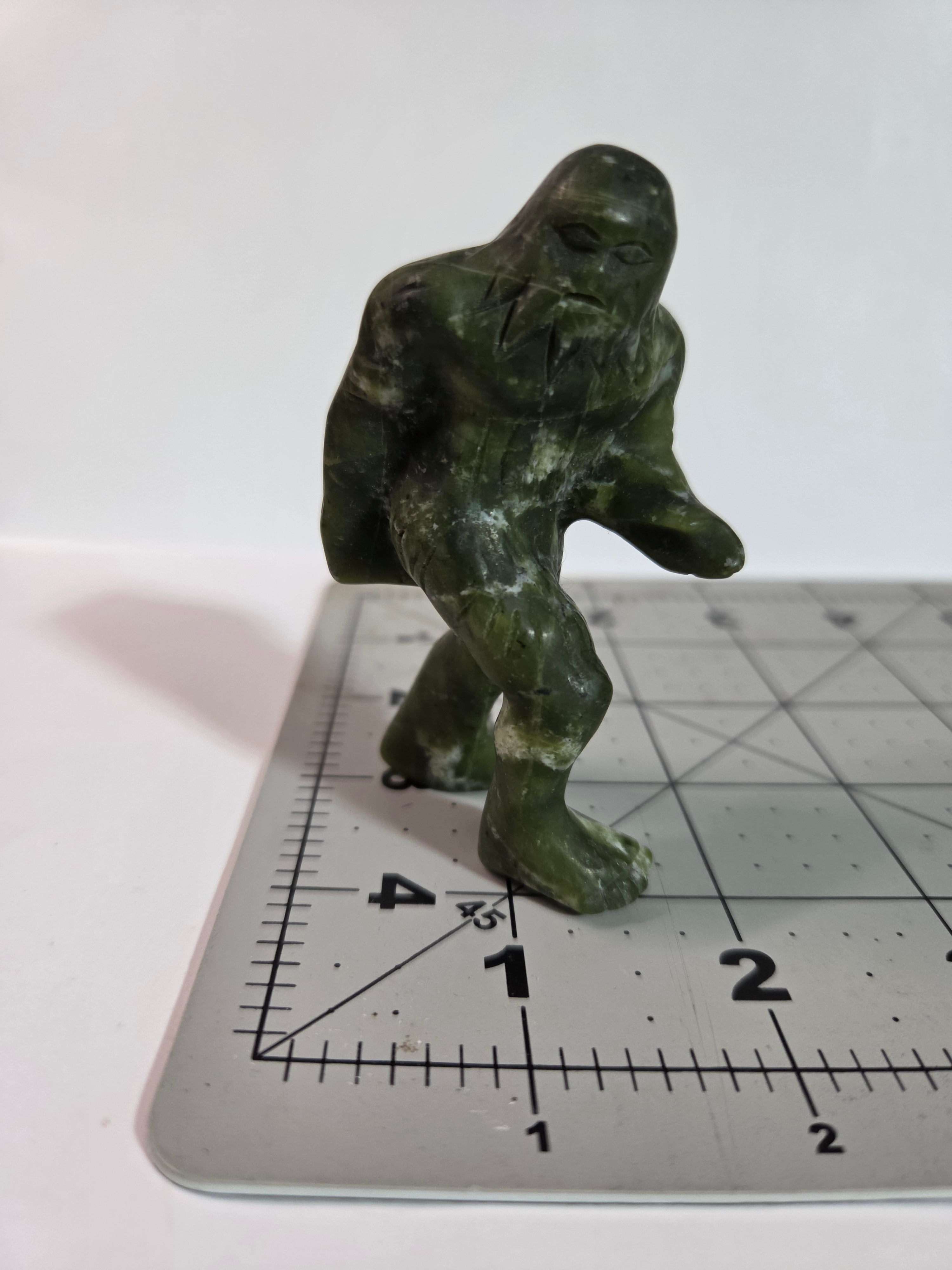 Green Jade Bigfoot Carving