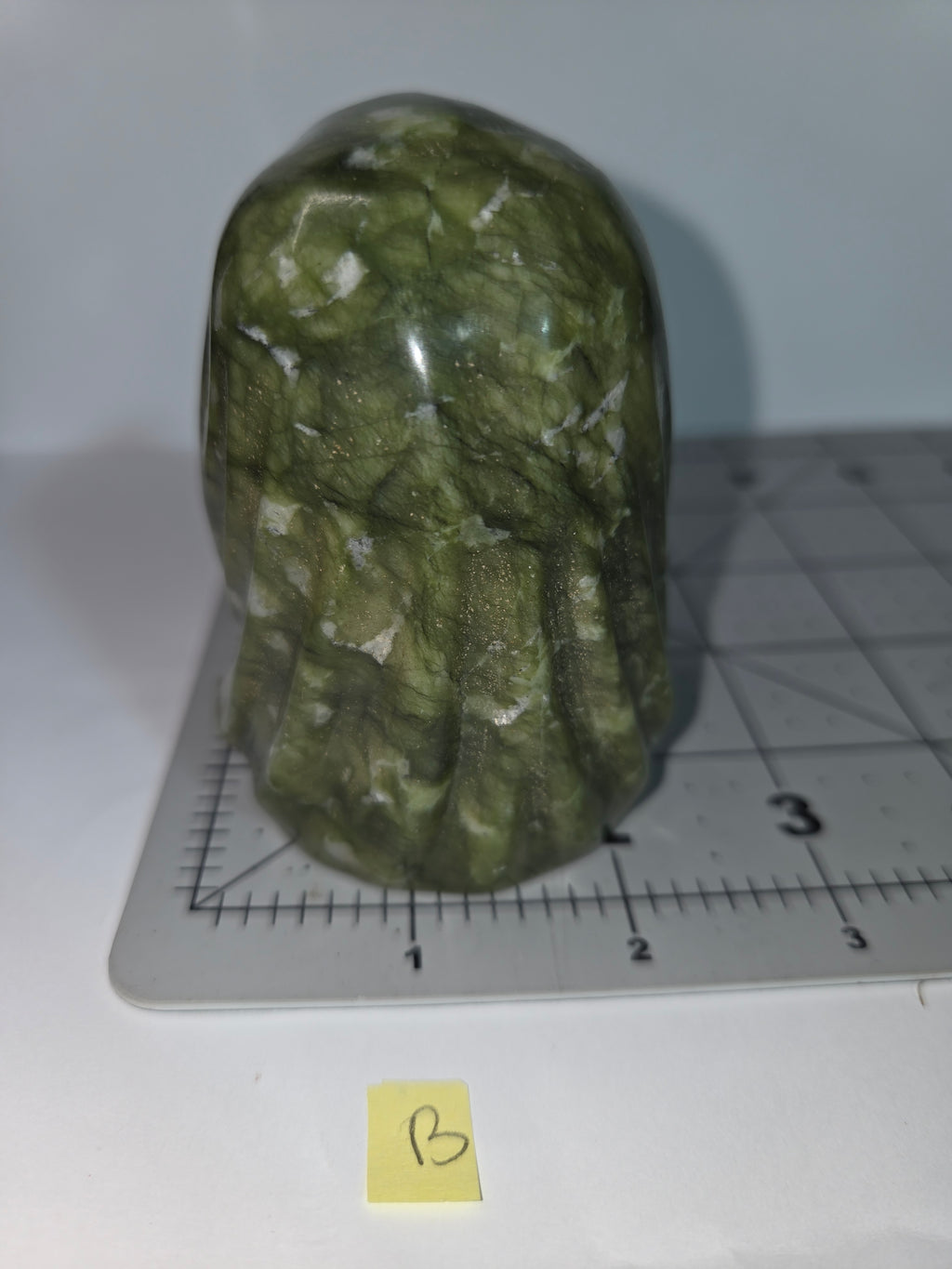 Green Reaper Skull Carving B