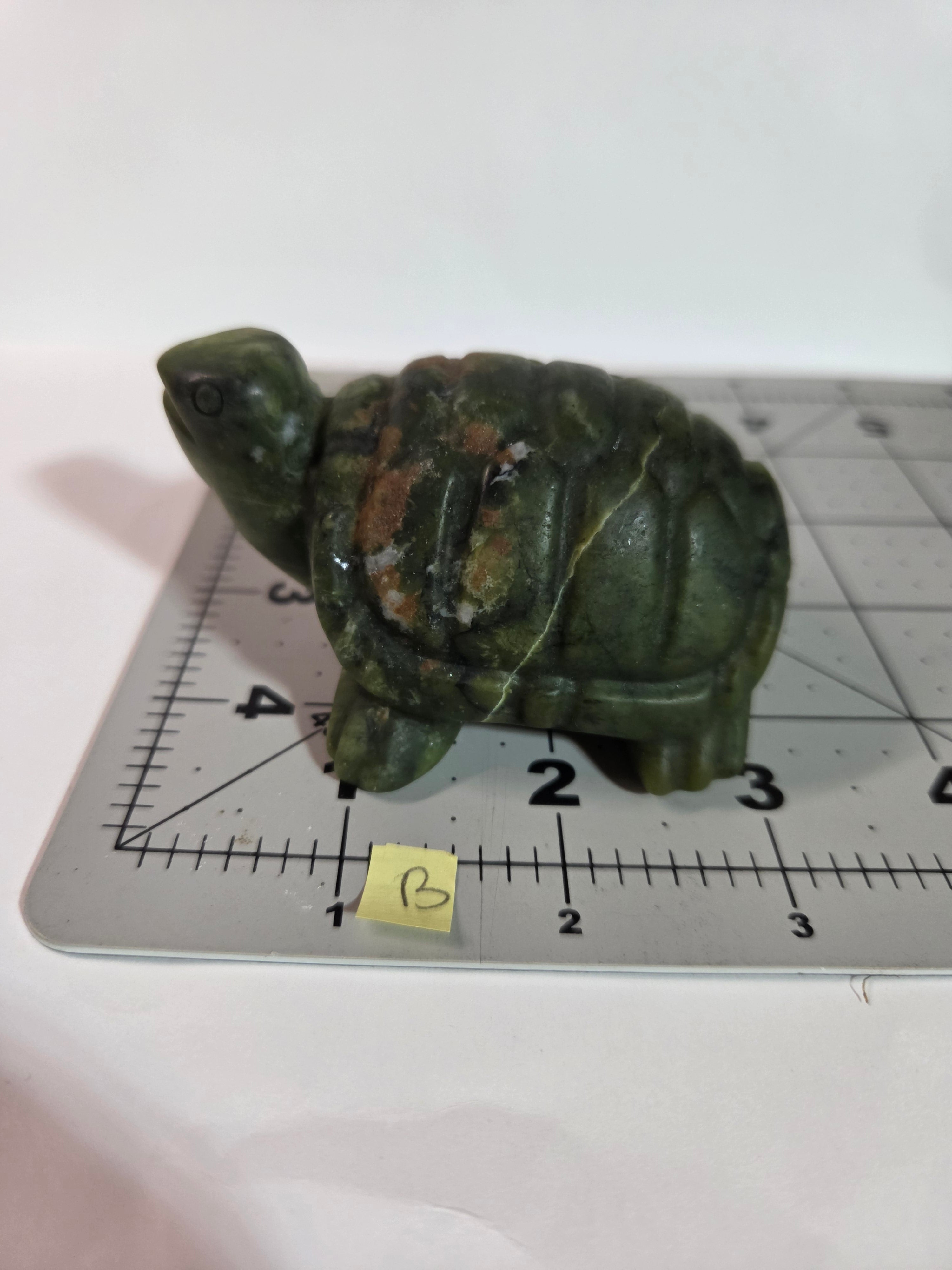Green Jade Turtle Carving - Specimen B