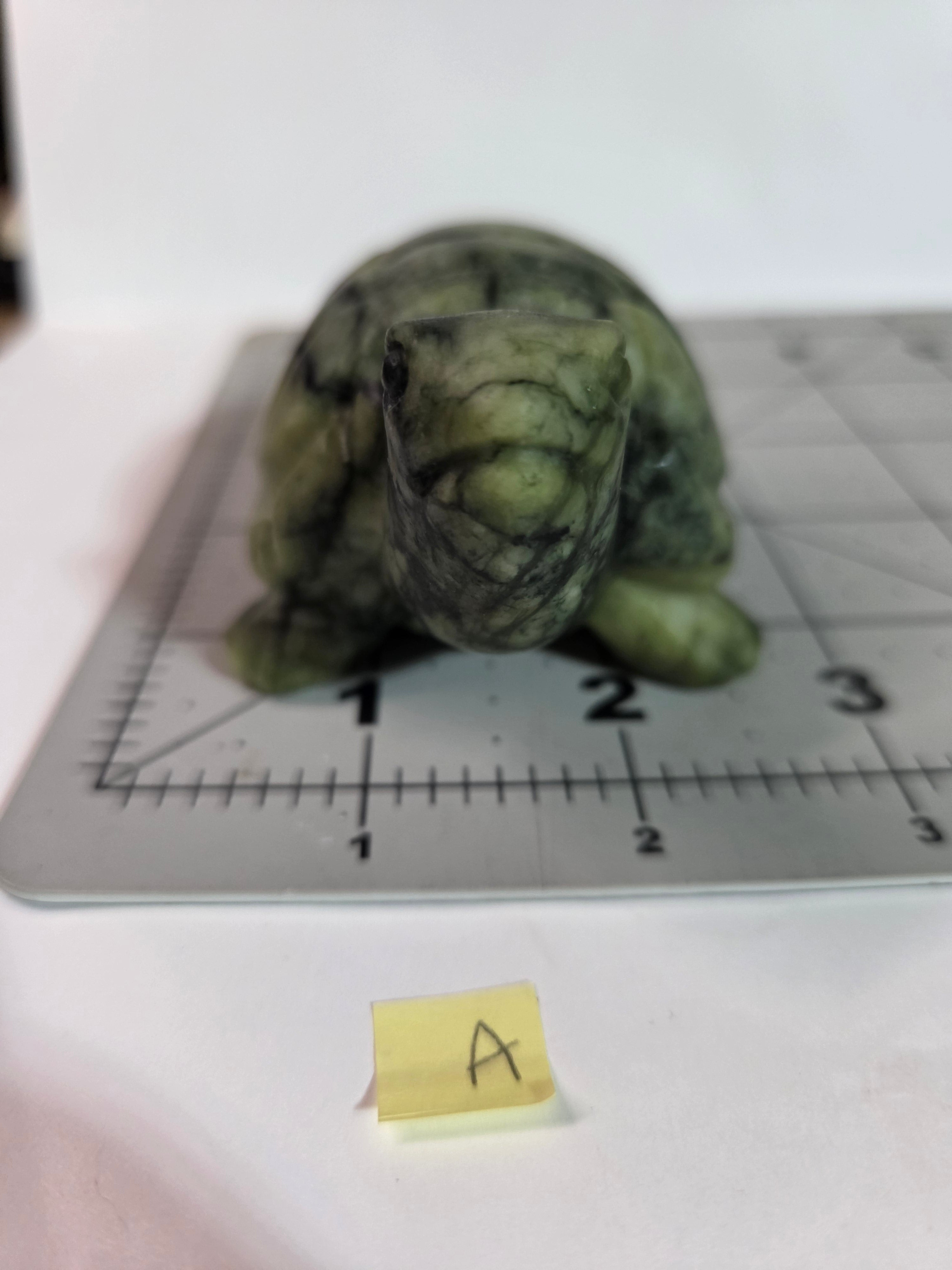 Green Jade Turtle Carving Speicemen A