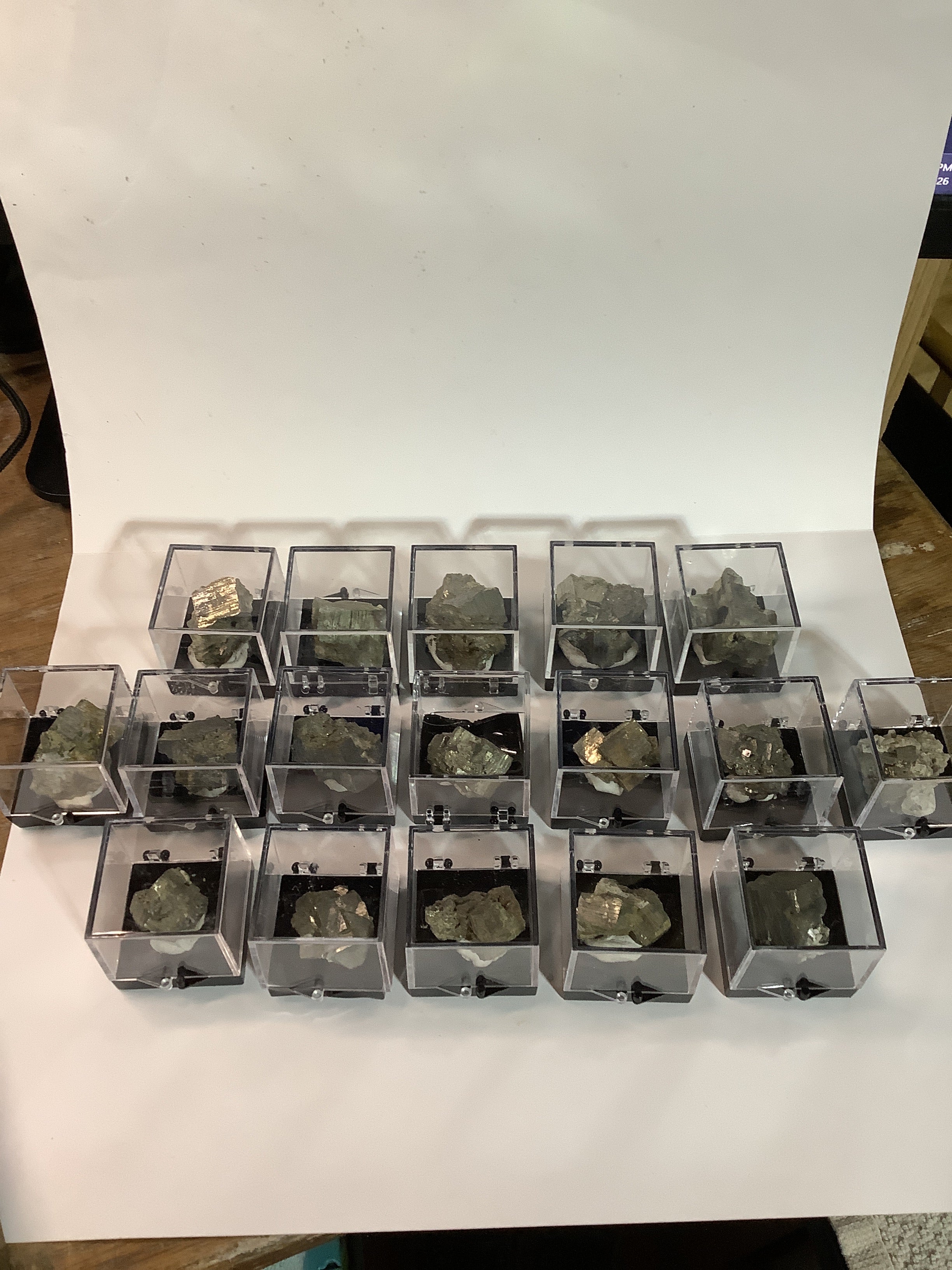 Arkansas Pyrite Cube in Acrylic Display Case - Specimen #2