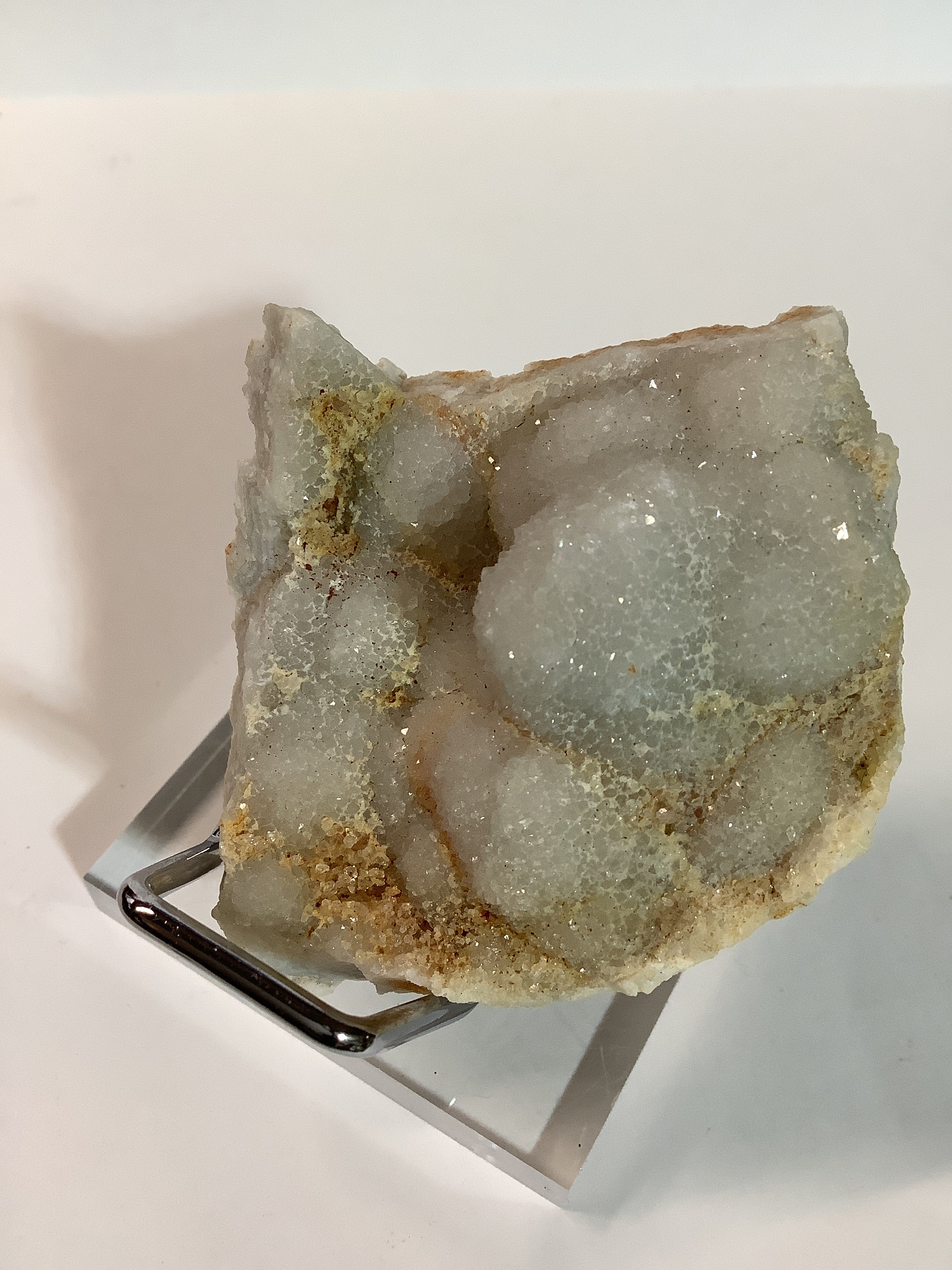 Missouri Druzy Quartz on Lacy Agate - Specimen #5