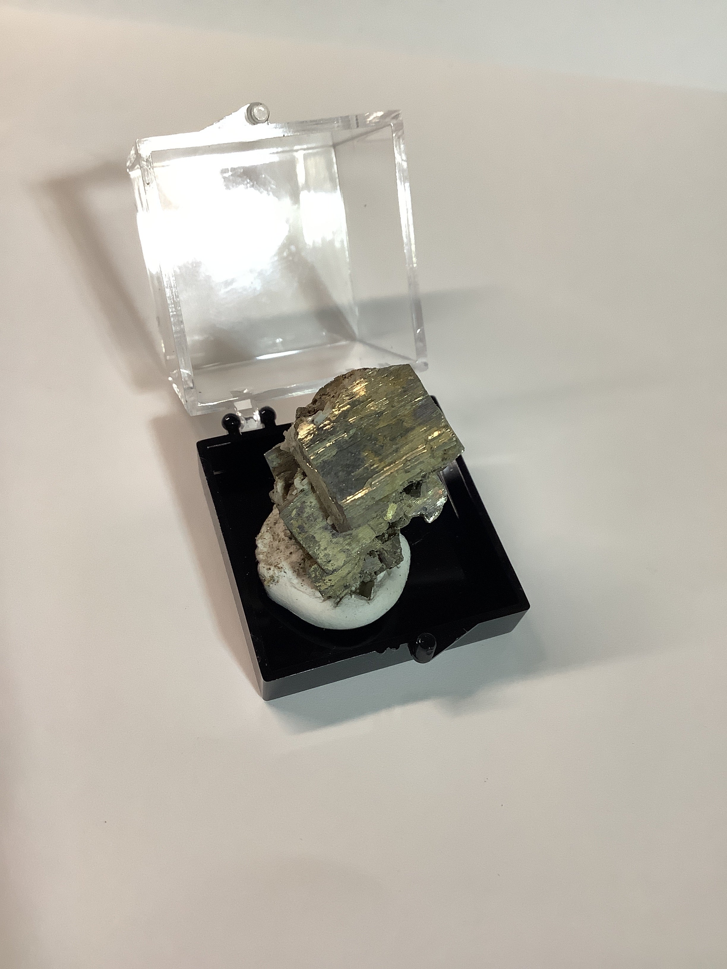 Arkansas Pyrite in Acrylic Display Case - Specimen #7
