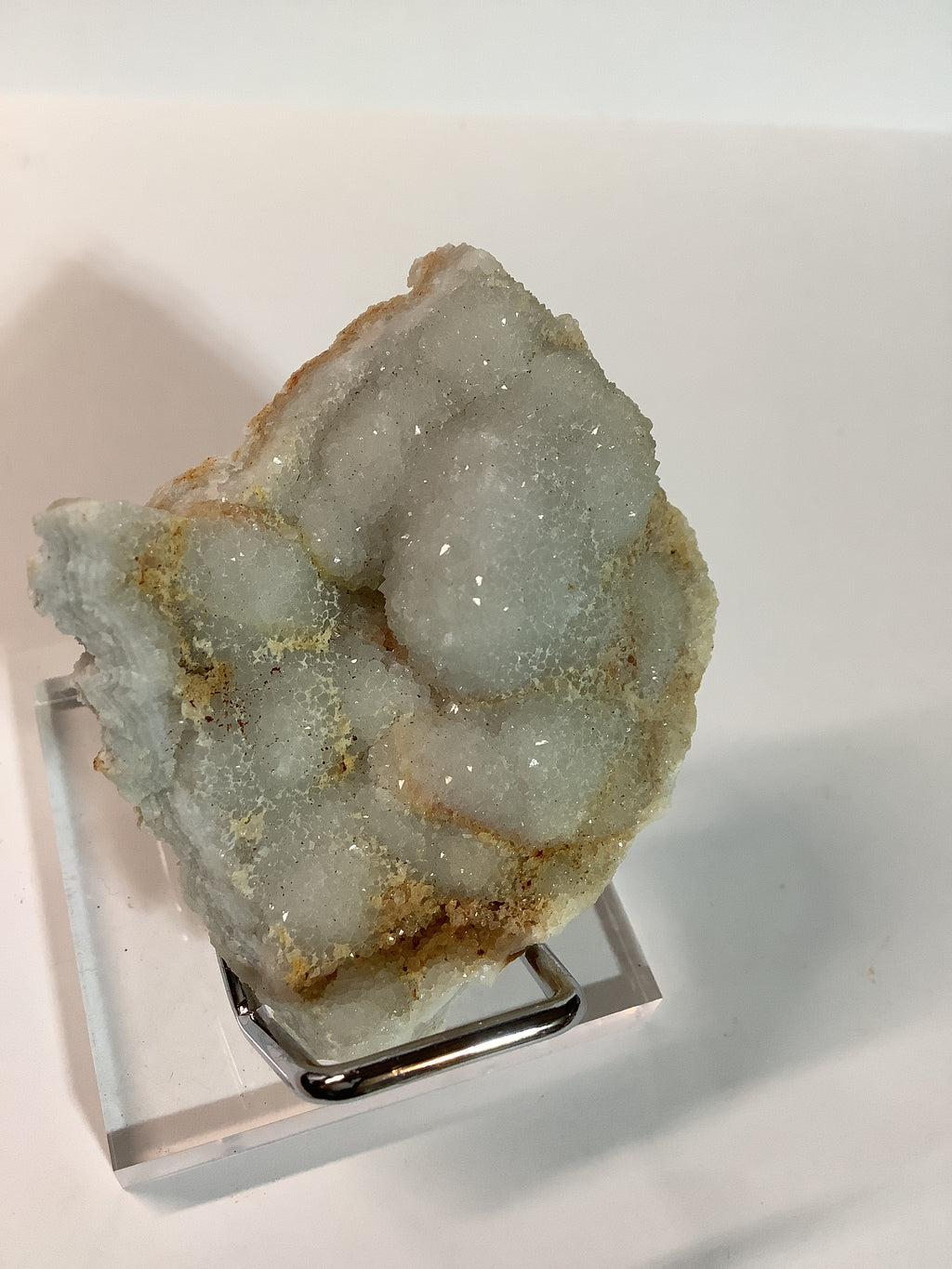 Missouri Druzy Quartz on Lacy Agate - Specimen #5