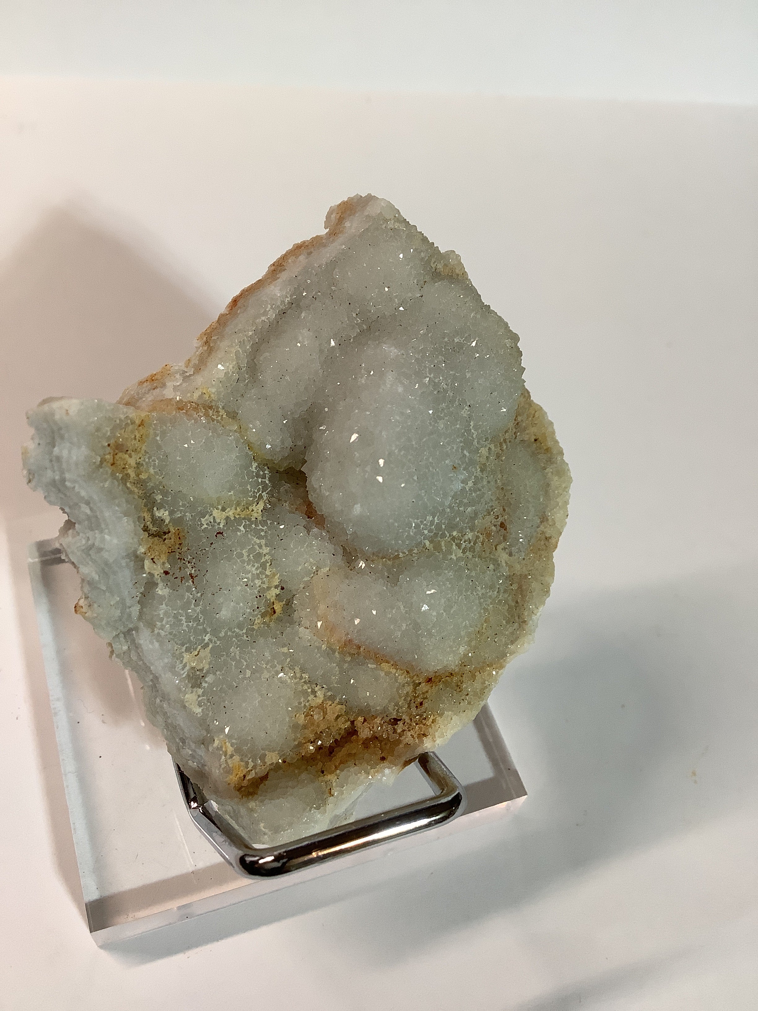 Missouri Druzy Quartz on Lacy Agate - Specimen #5