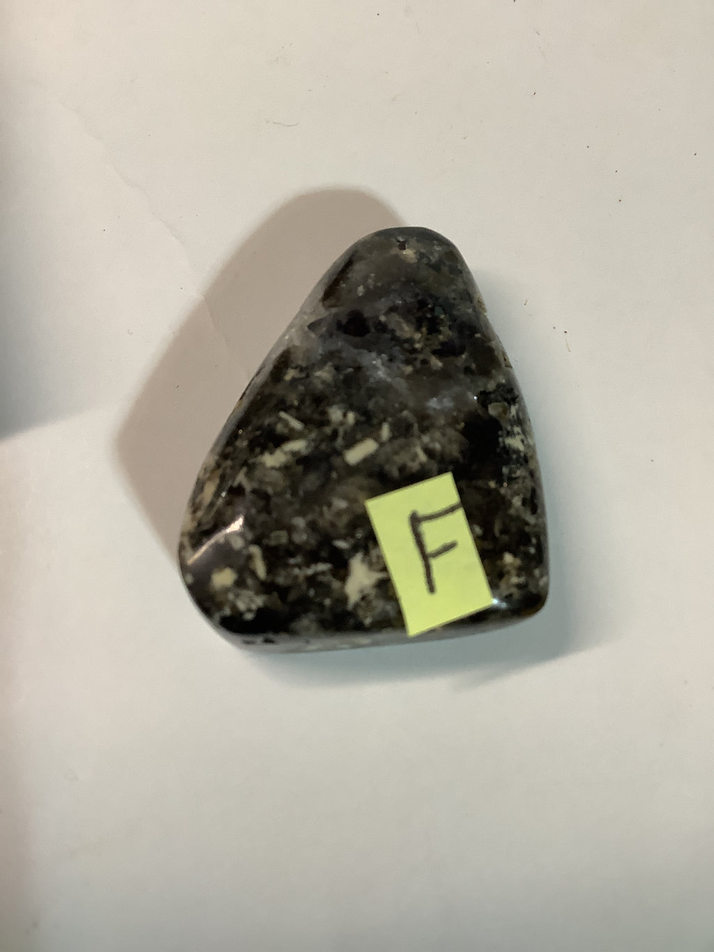 Arkansas Smoky Quartz Freeform Cabochon with Pyrite and Barite F