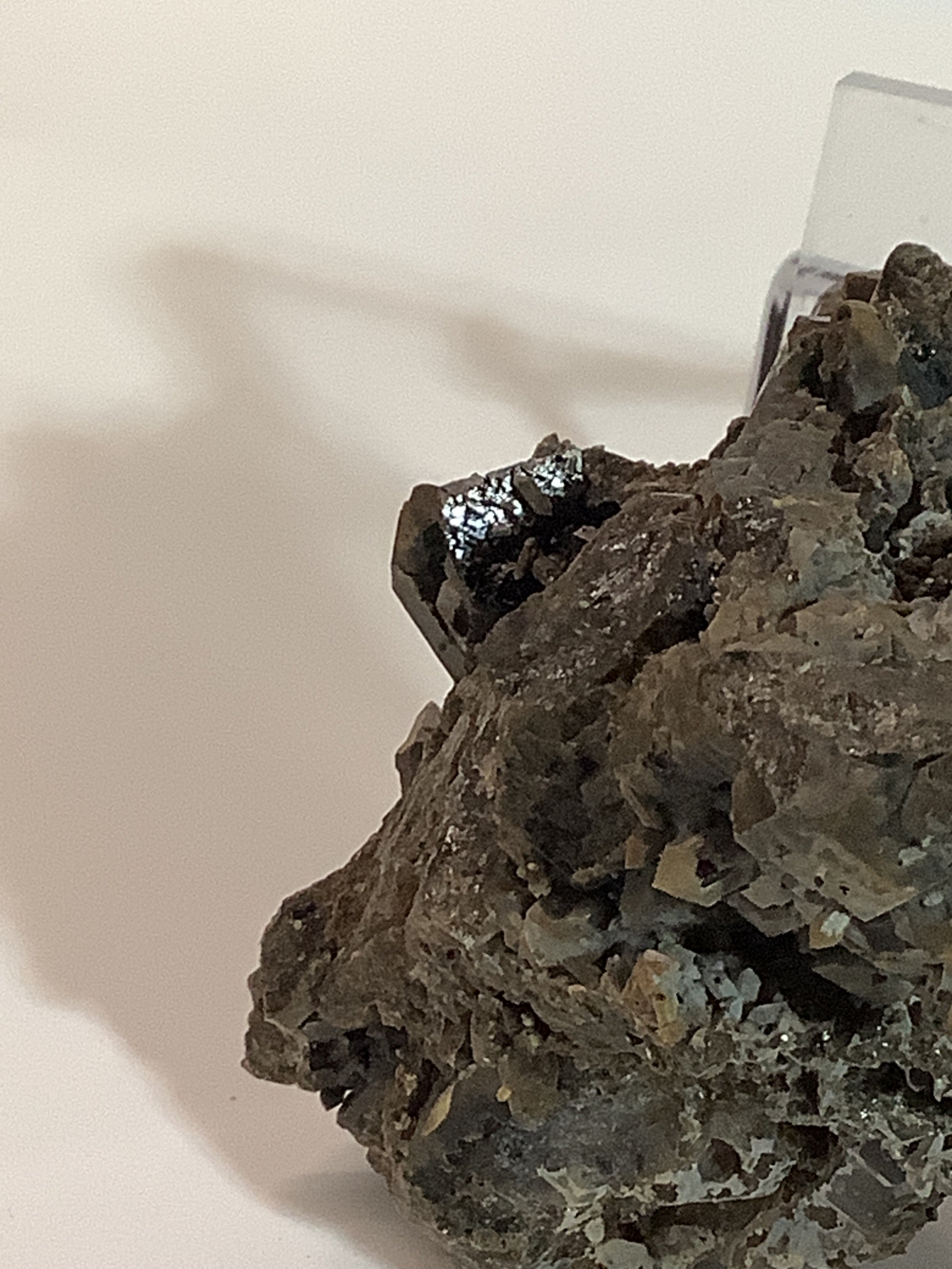 Arkansas Smoky Quartz Cluster with Rare Brookite - Specimen #1