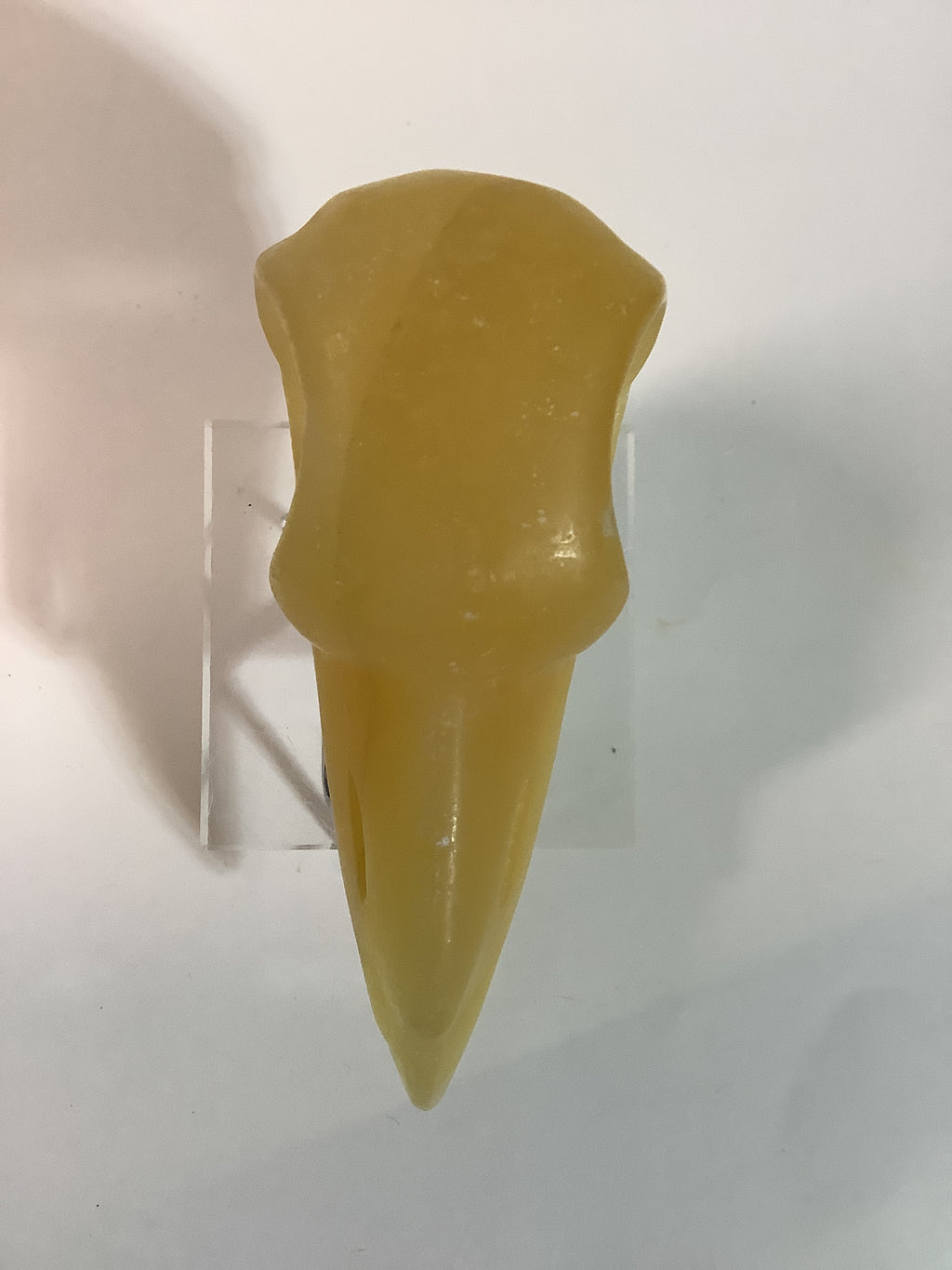 Honey Calcite Crow Skull Carving - 4 inch