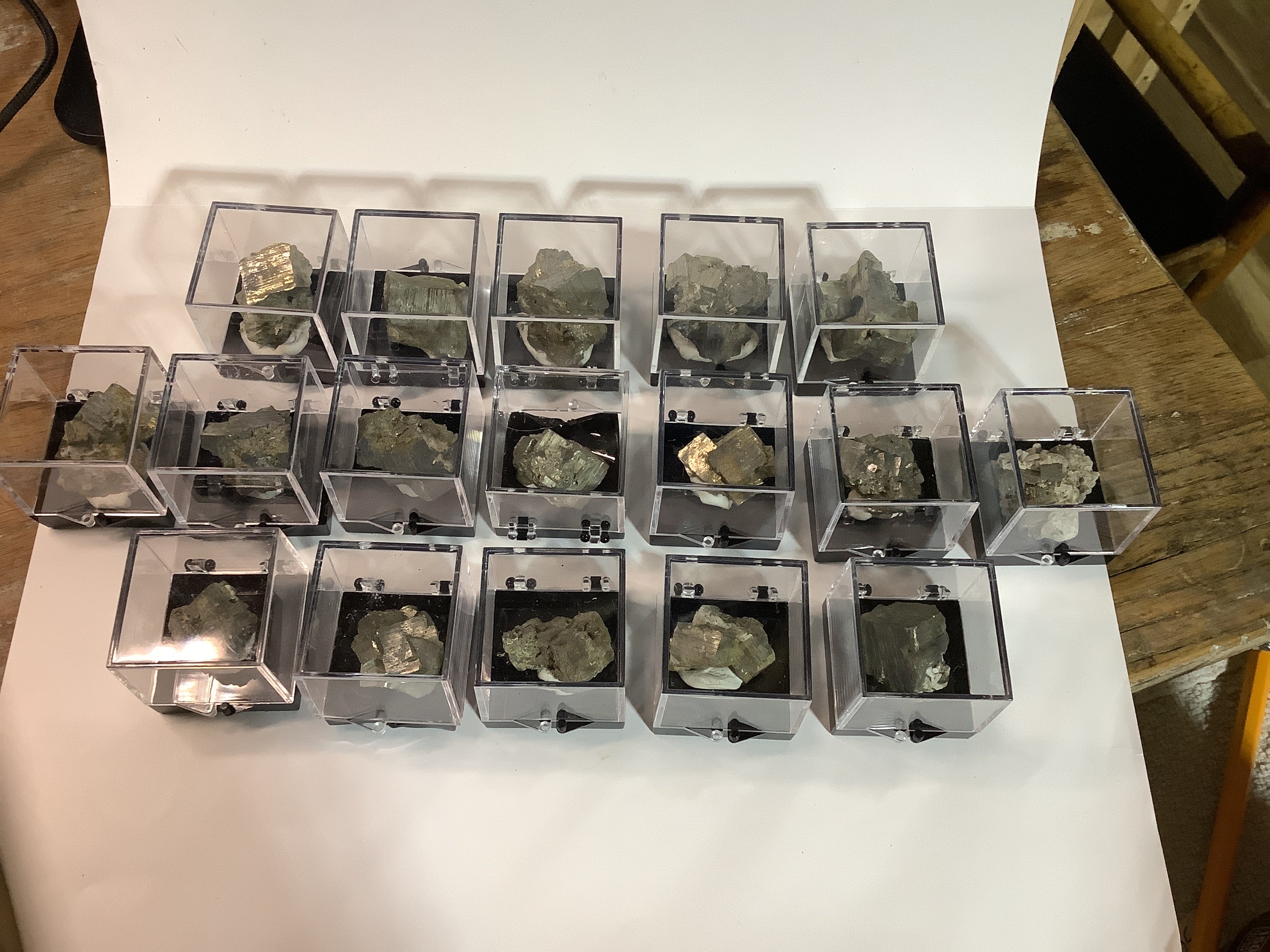 Arkansas Pyrite Cube in Acrylic Display Case - Specimen #2