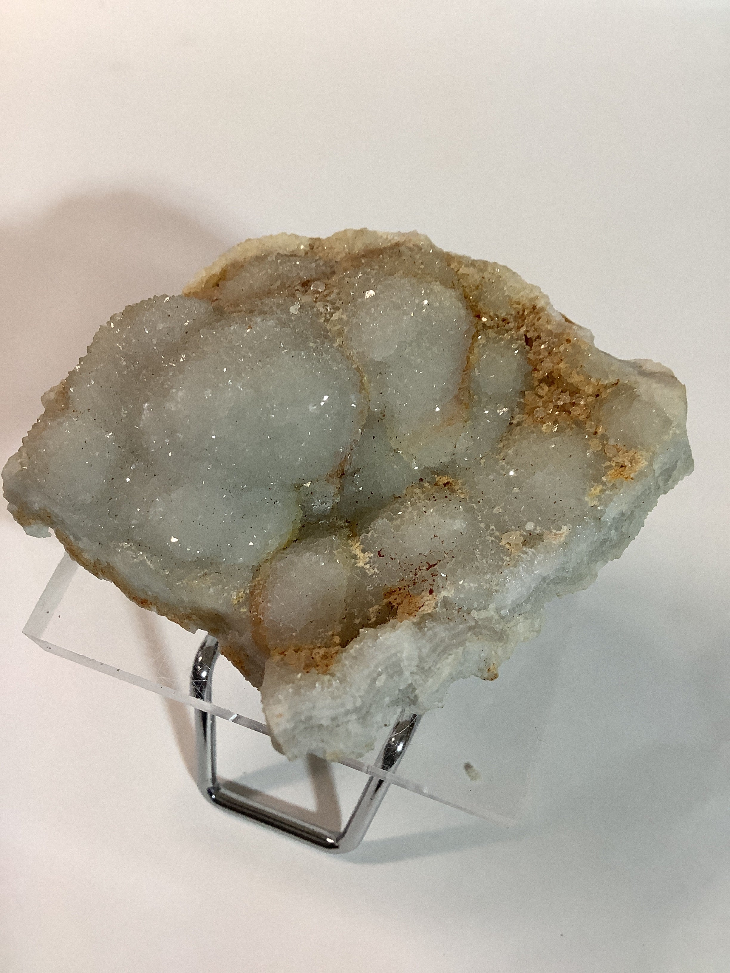 Missouri Druzy Quartz on Lacy Agate - Specimen #5