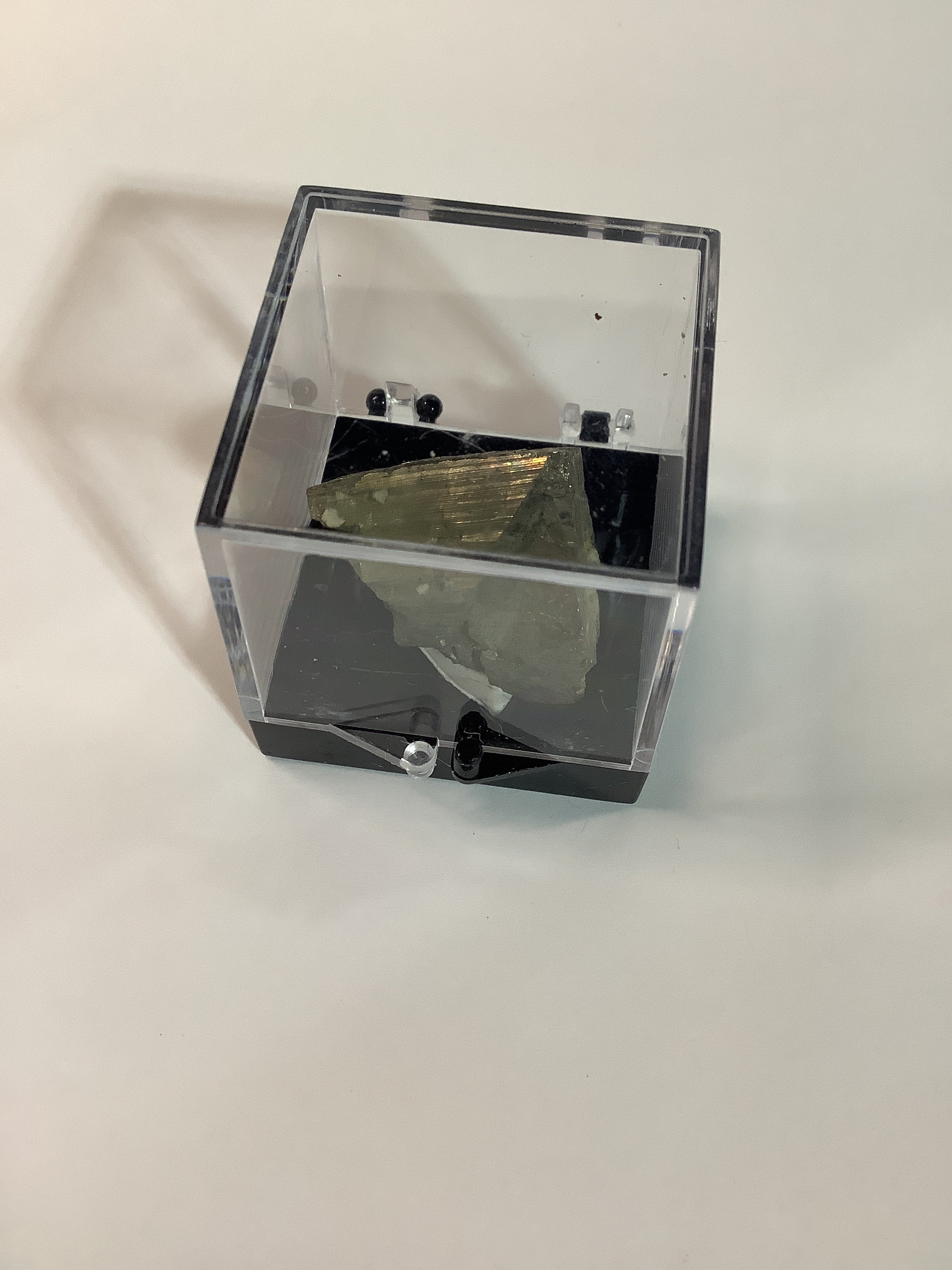 Arkansas Pyrite in Acrylic Display Case - Specimen #9