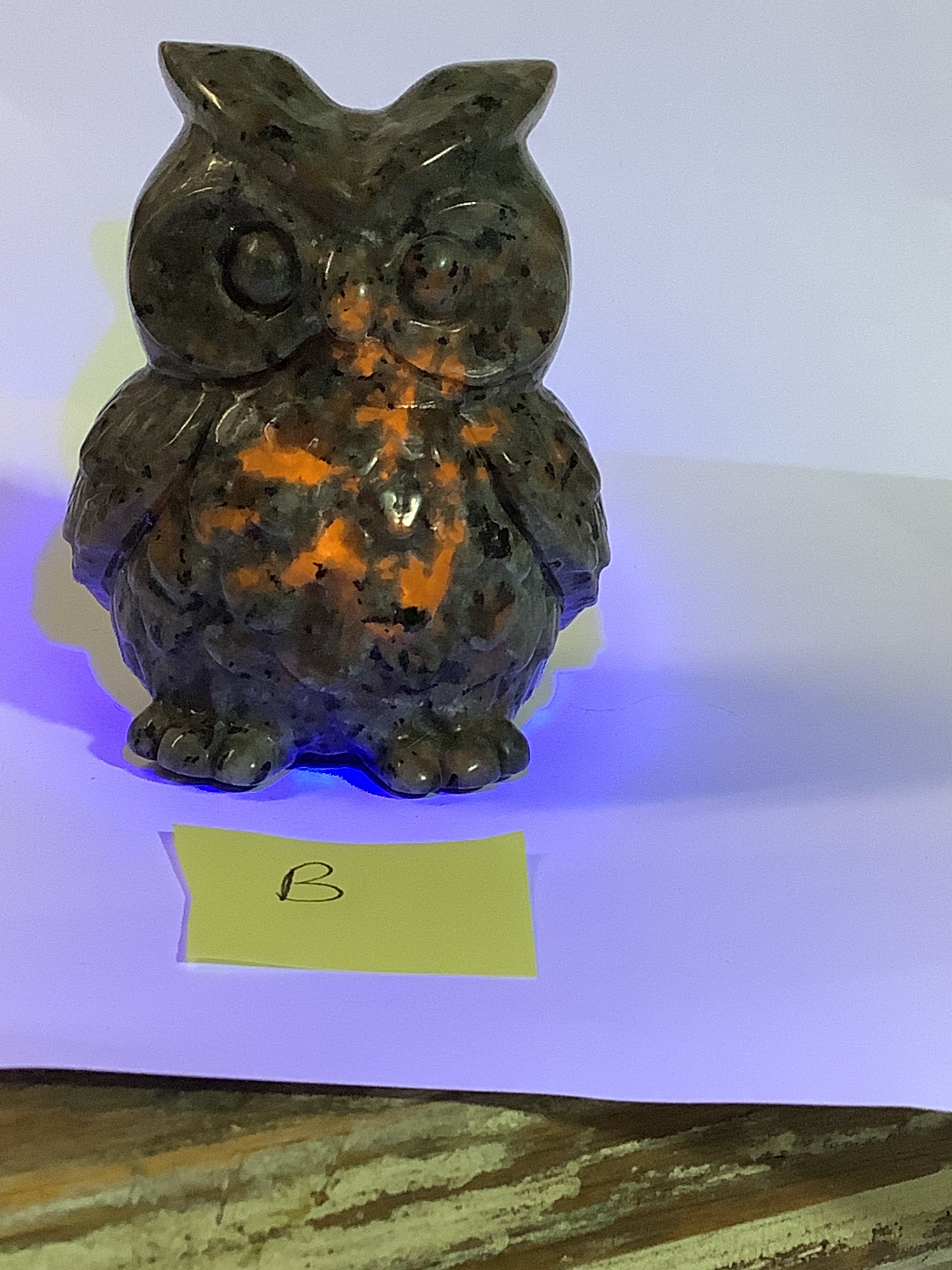 Yooperlite Owl Carving - Specimen B