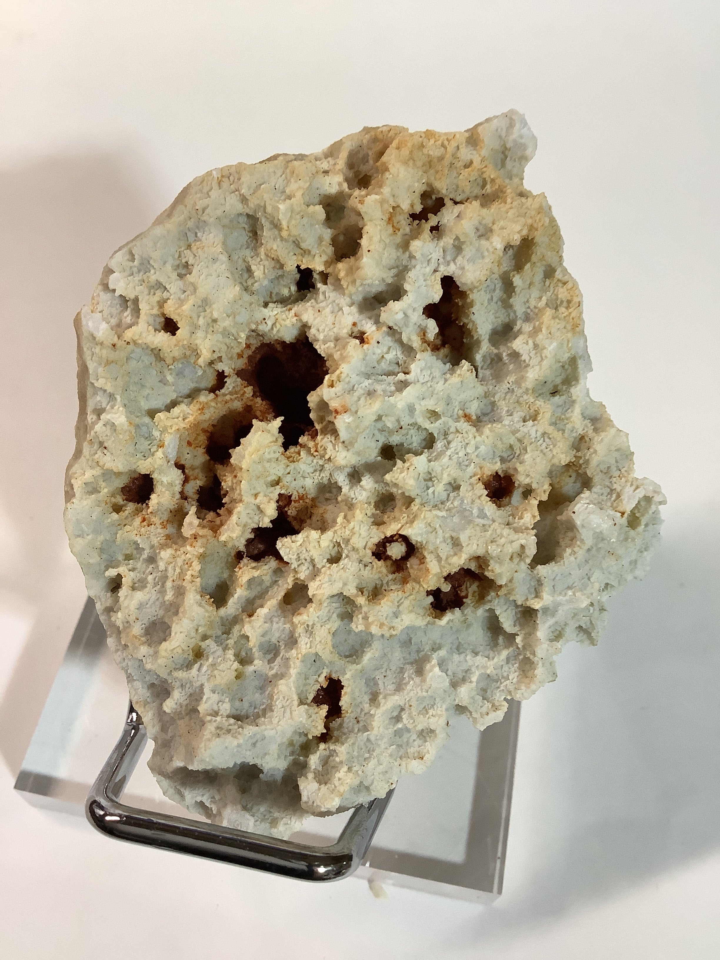 Missouri Druzy Quartz on Lacy Agate - Specimen #5