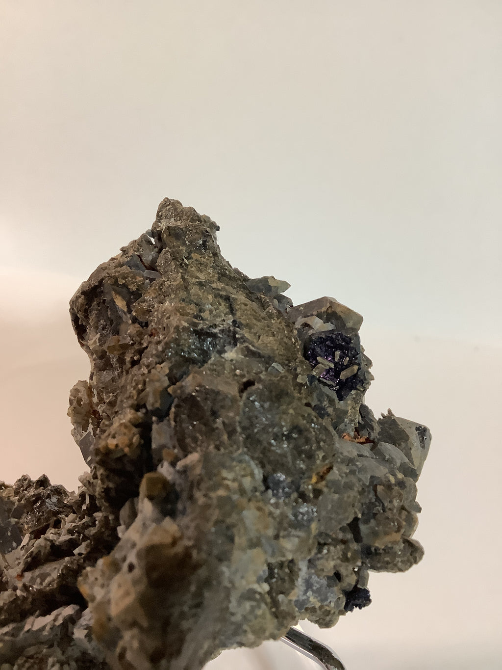 Arkansas Smoky Quartz Cluster with Rare Brookite - Specimen #1