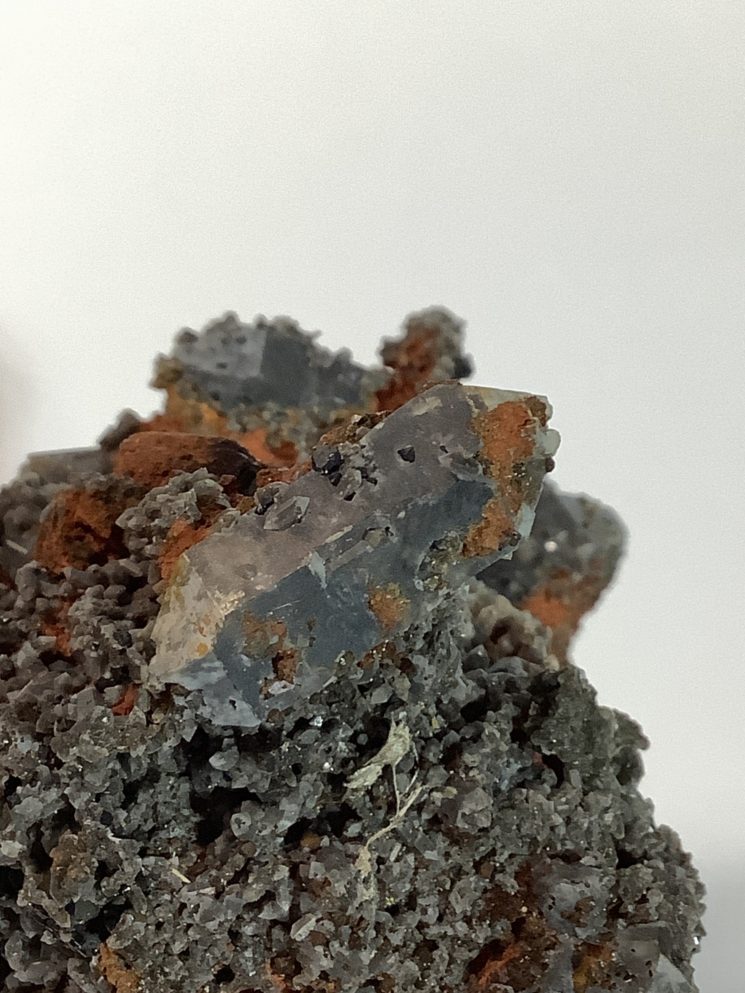 Arkansas Smoky Quartz Cluster with Rare Brookite - Double Terminated Points, Oreo Cap & Brookite on Point - Specimen #3