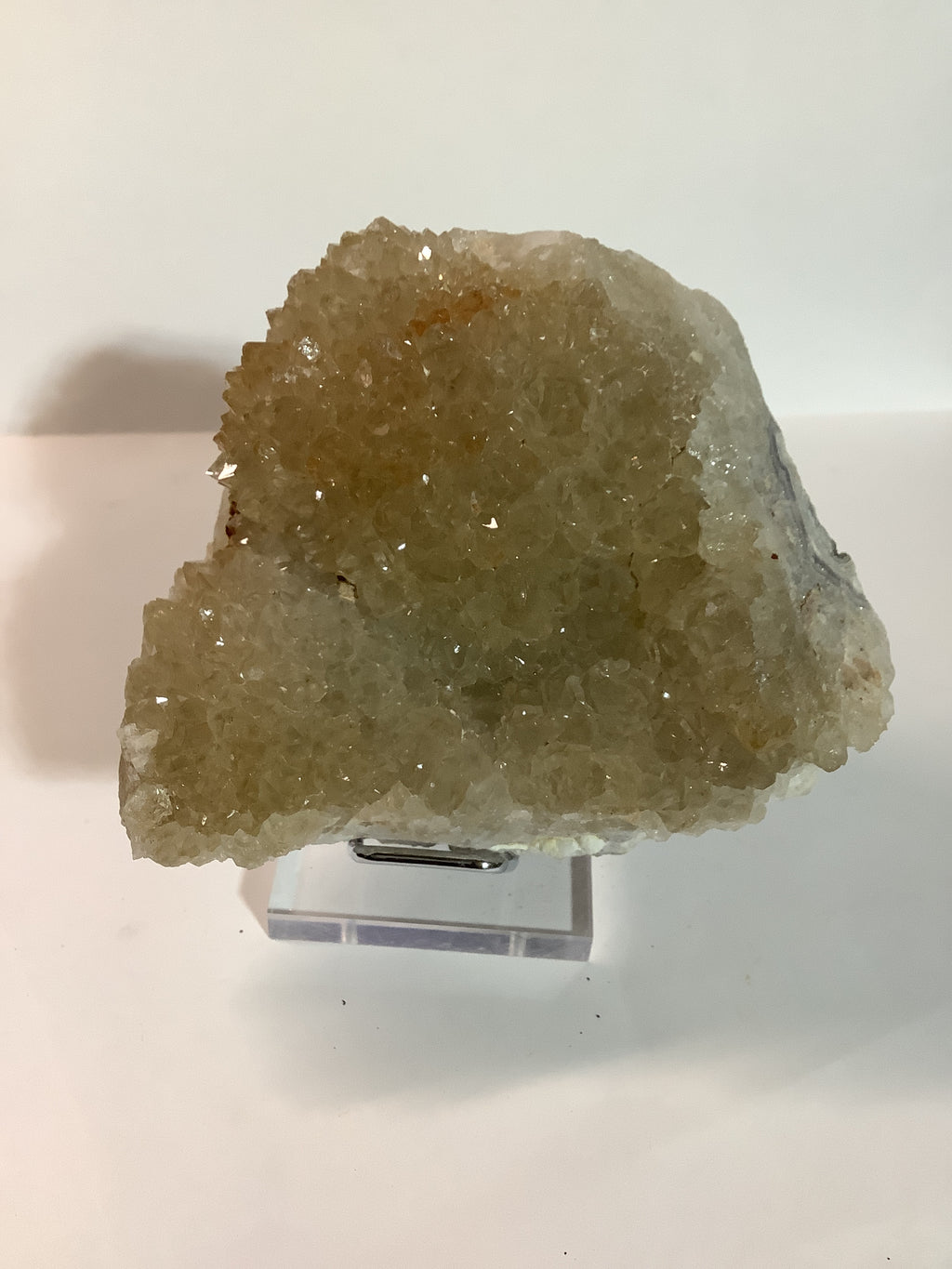 Missouri Druzy Quartz on Lacy Agate - Specimen #2