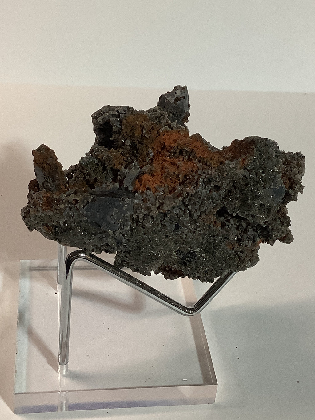 Arkansas Smoky Quartz Cluster with Rare Brookite - Double Terminated Points, Oreo Cap & Brookite on Point - Specimen #3