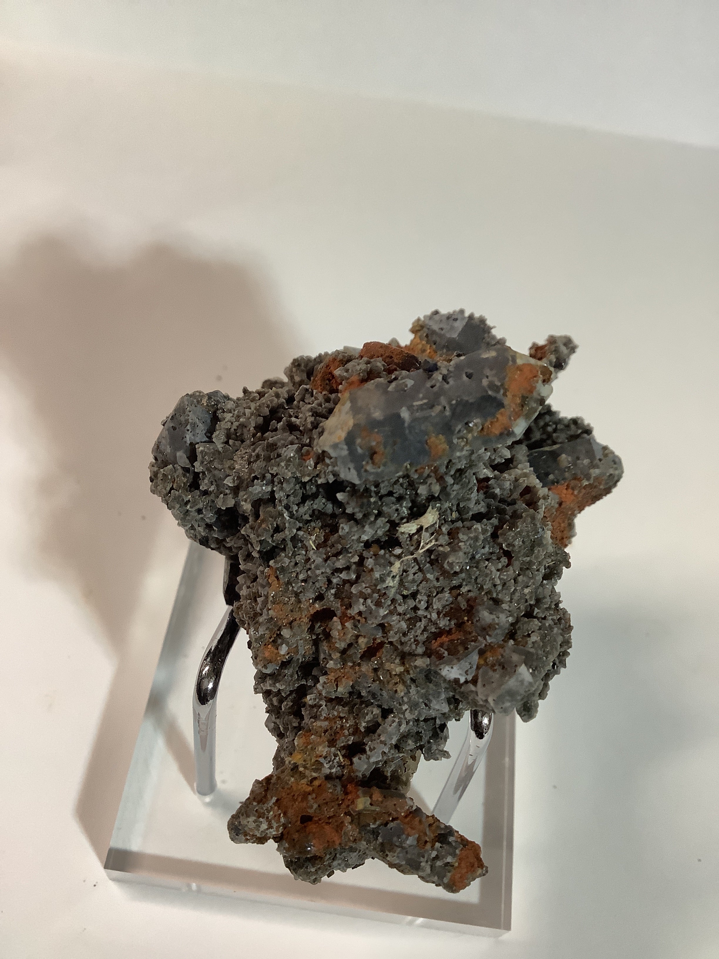 Arkansas Smoky Quartz Cluster with Rare Brookite - Double Terminated Points, Oreo Cap & Brookite on Point - Specimen #3