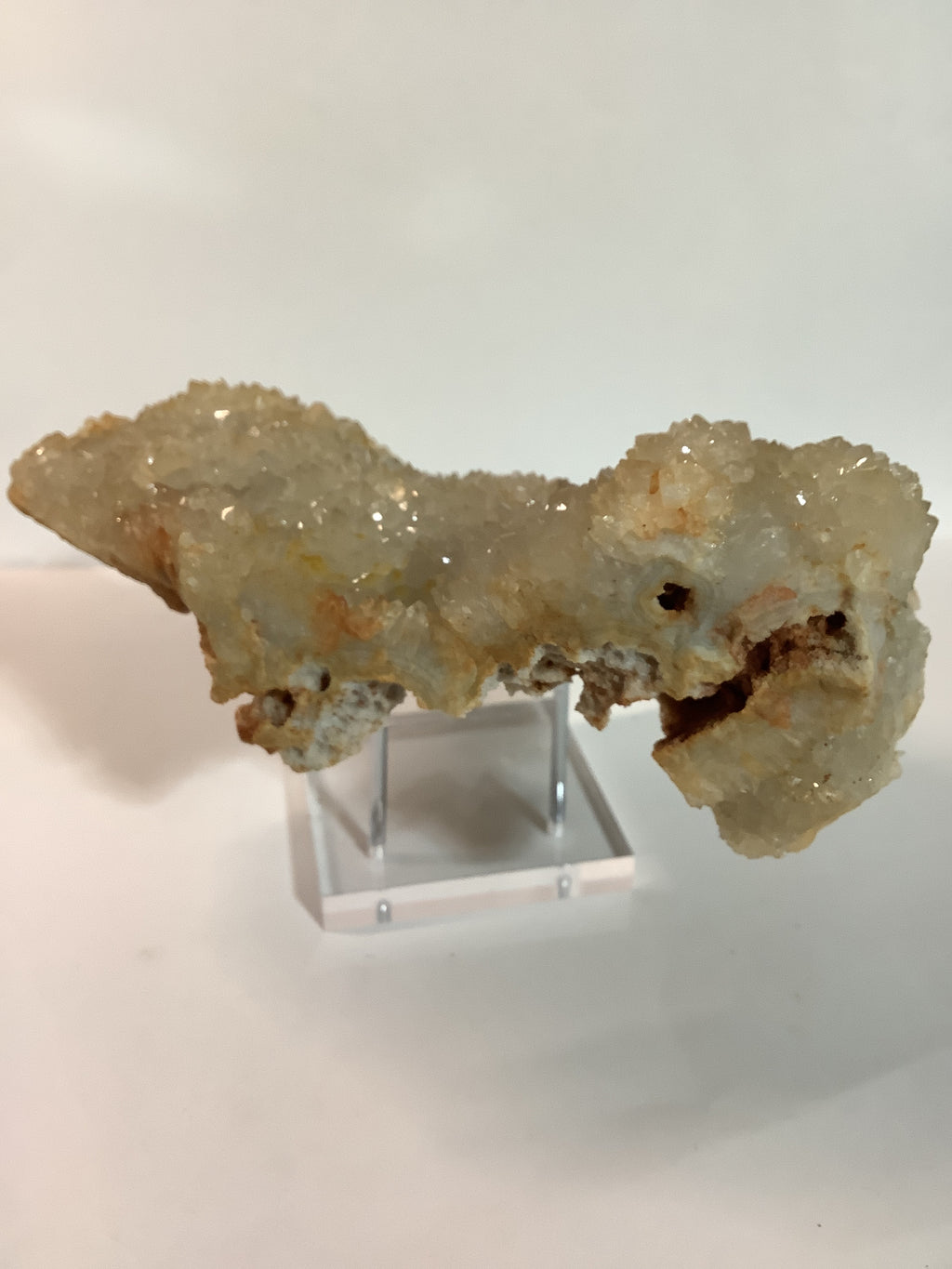 Missouri Druzy Quartz on Lacy Agate - Specimen #1