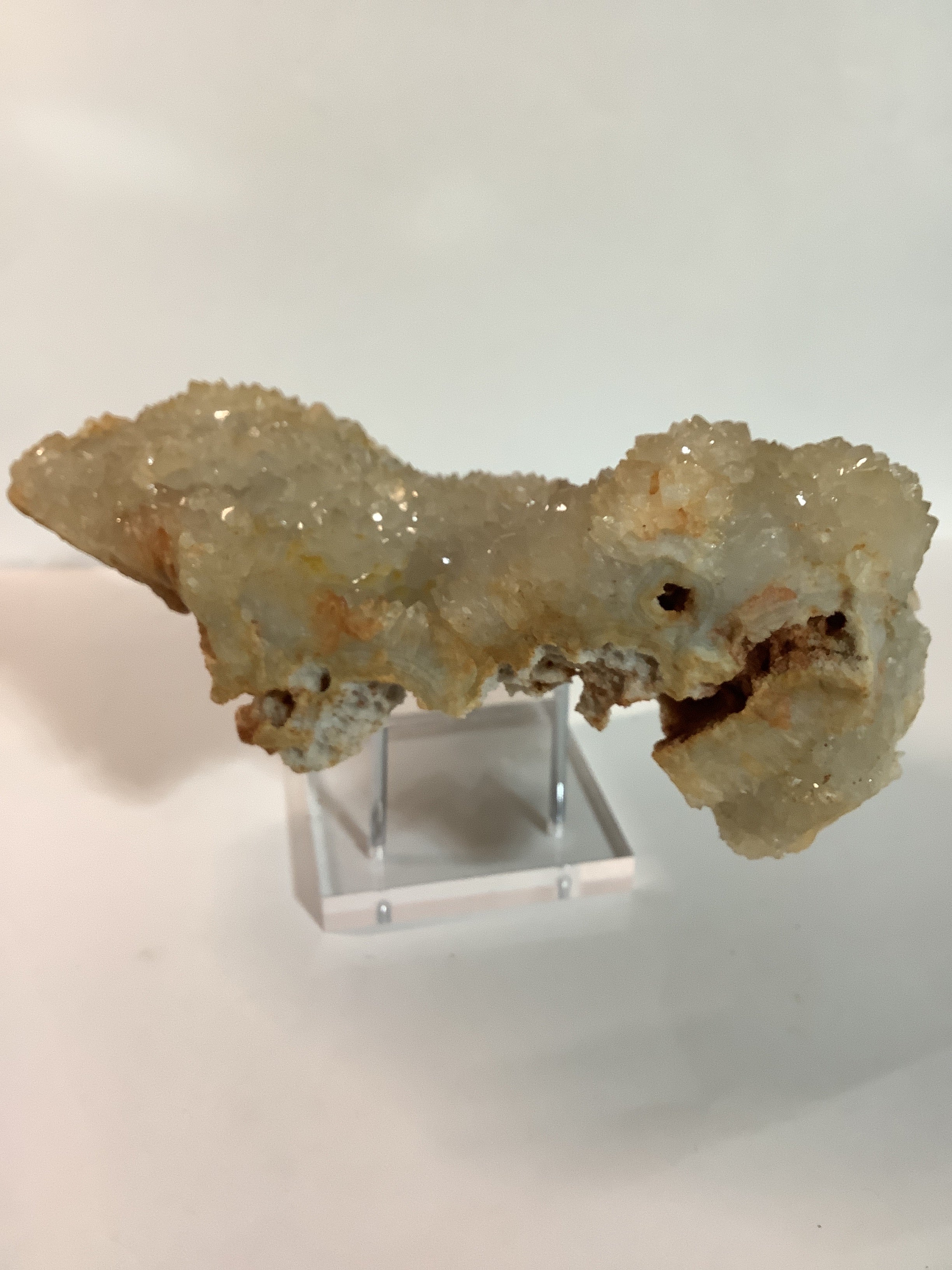 Missouri Druzy Quartz on Lacy Agate - Specimen #1