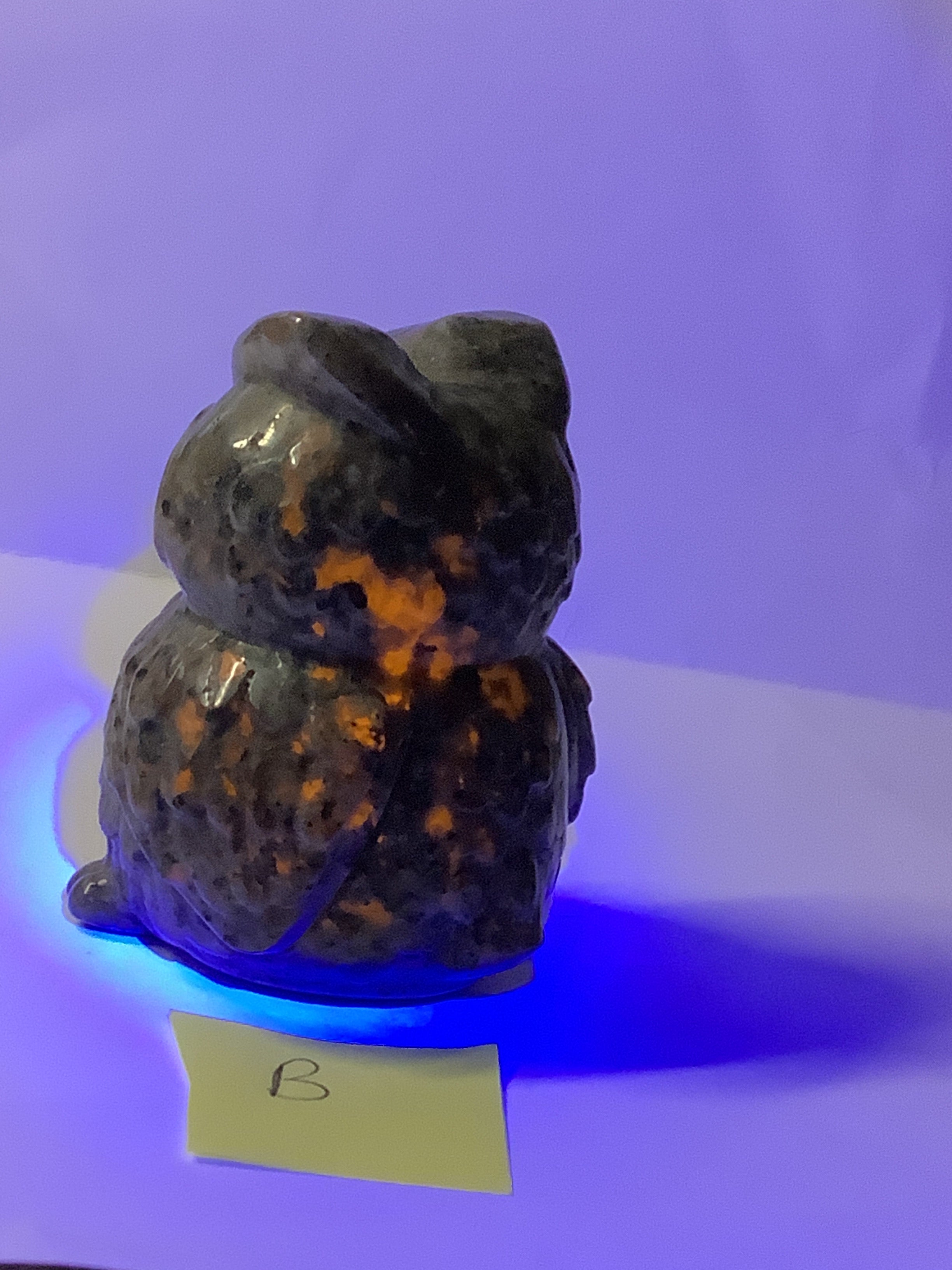 Yooperlite Owl Carving - Specimen B