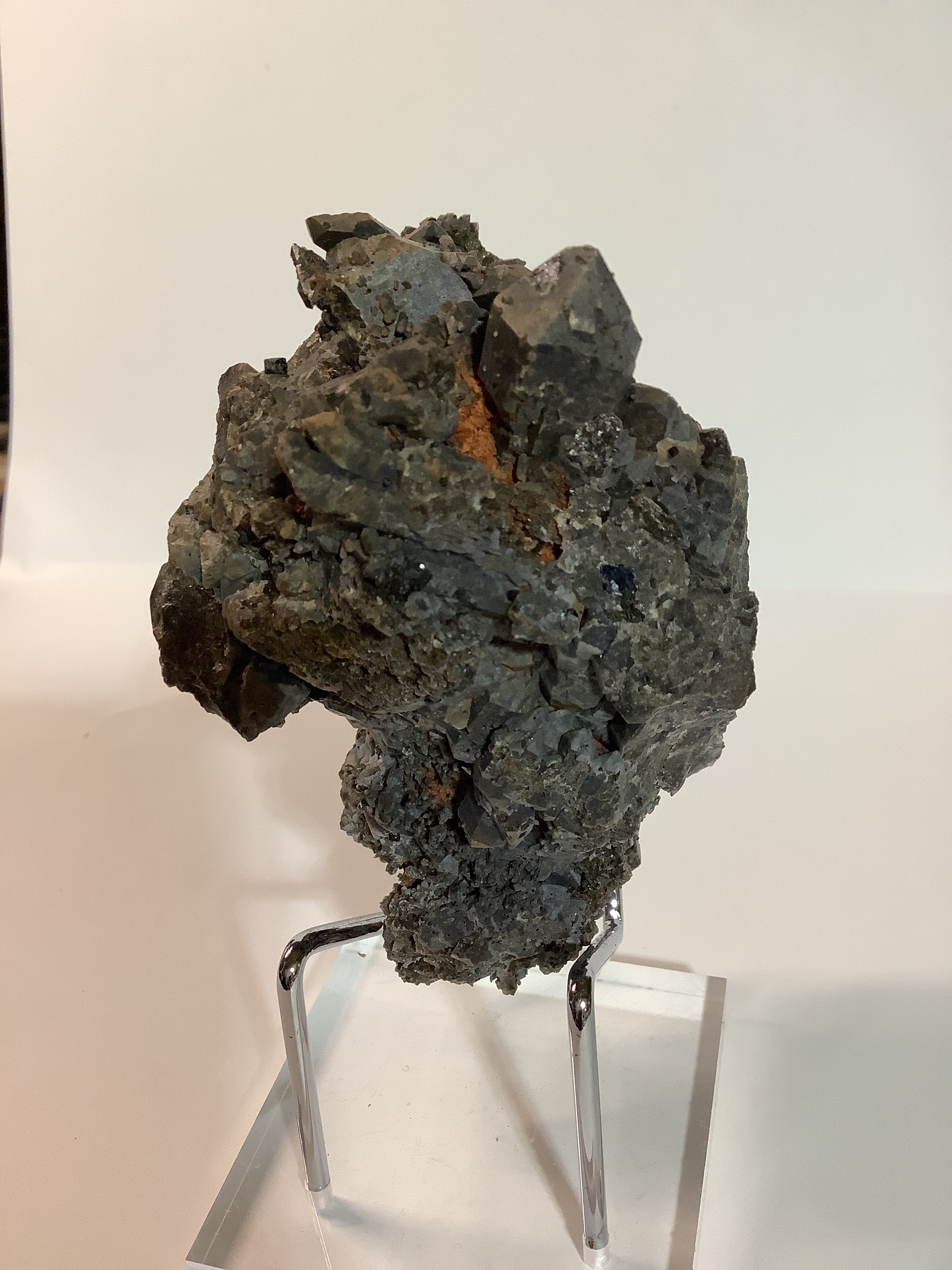 Arkansas Smoky Quartz Cluster with Rare Brookite - Specimen #1