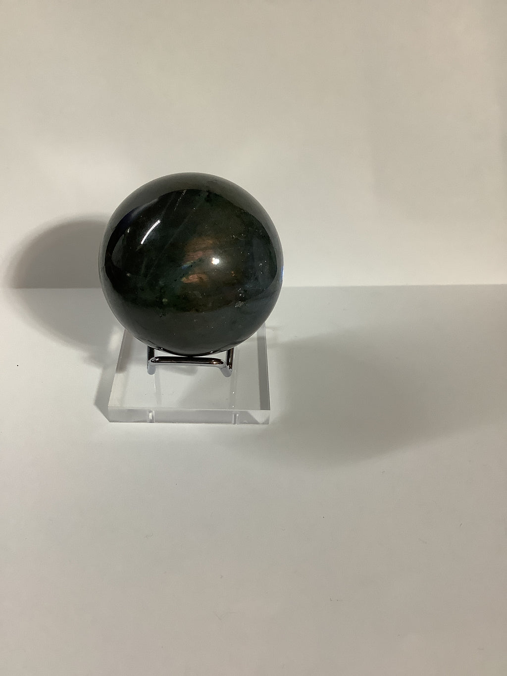 Labradorite Sphere with Blue, Gold and Silver Flashes