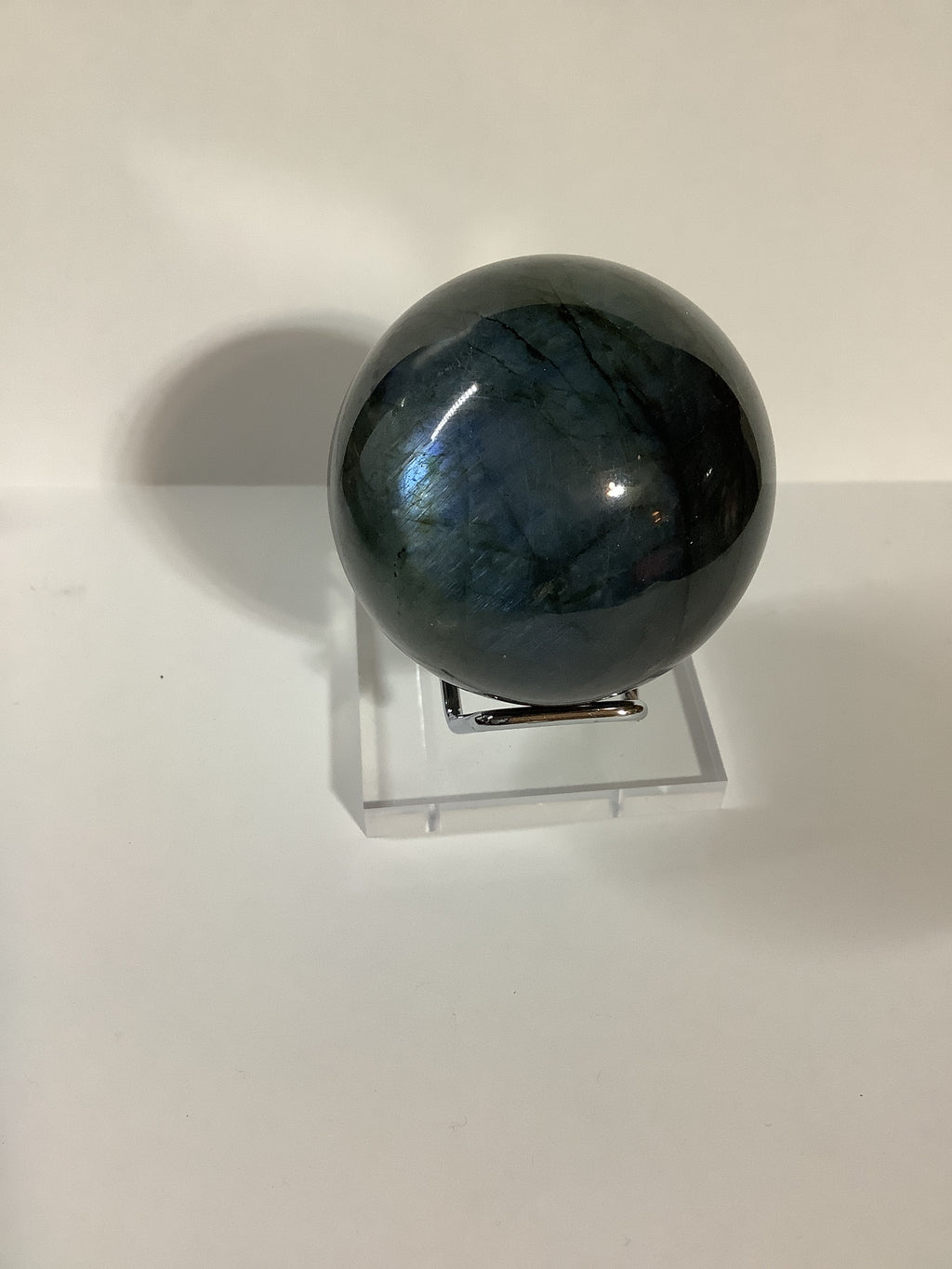 Labradorite Sphere with Blue, Gold and Silver Flashes