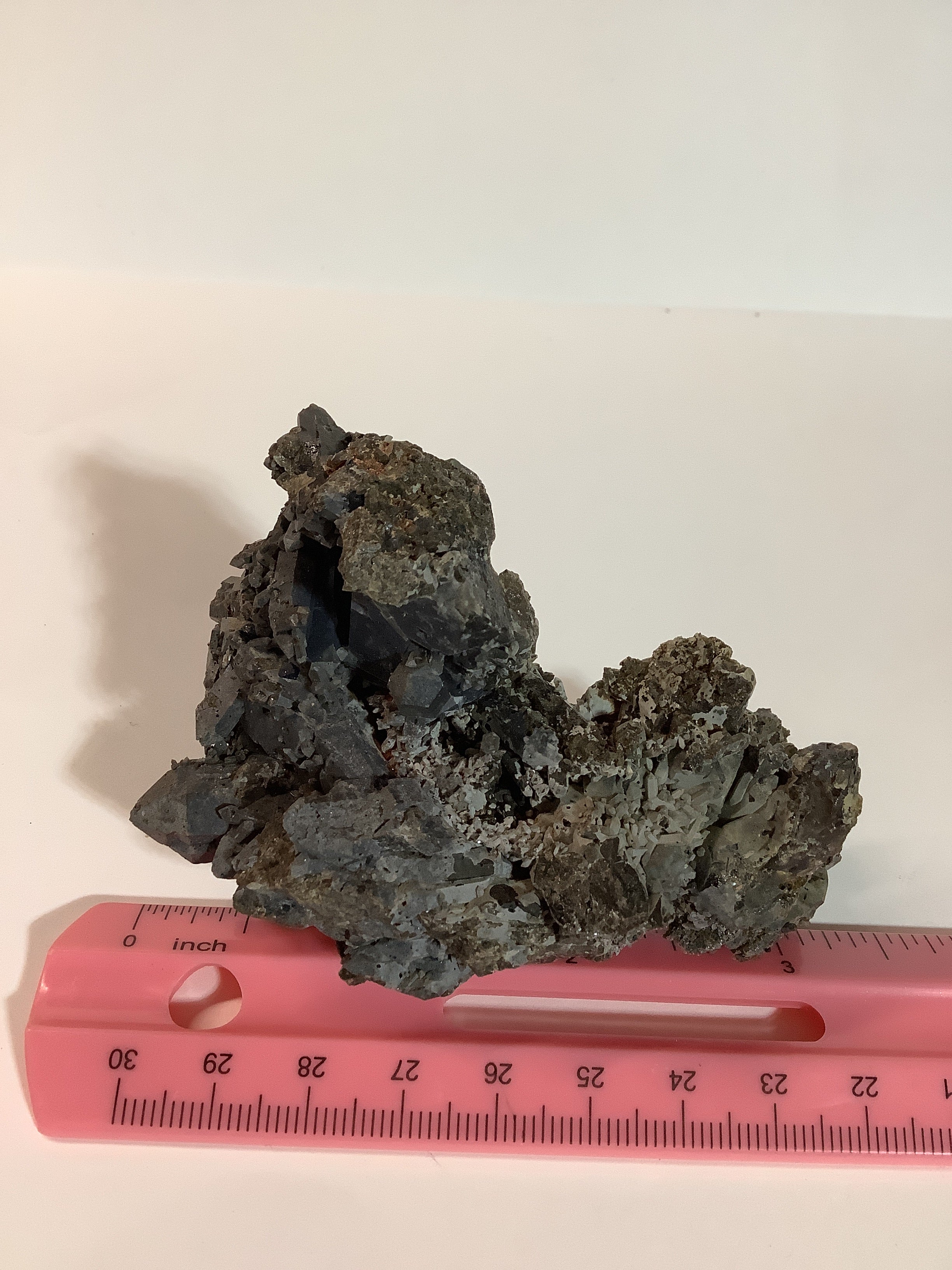 Arkansas Smoky Quartz Cluster with Rare Brookite - Specimen #1