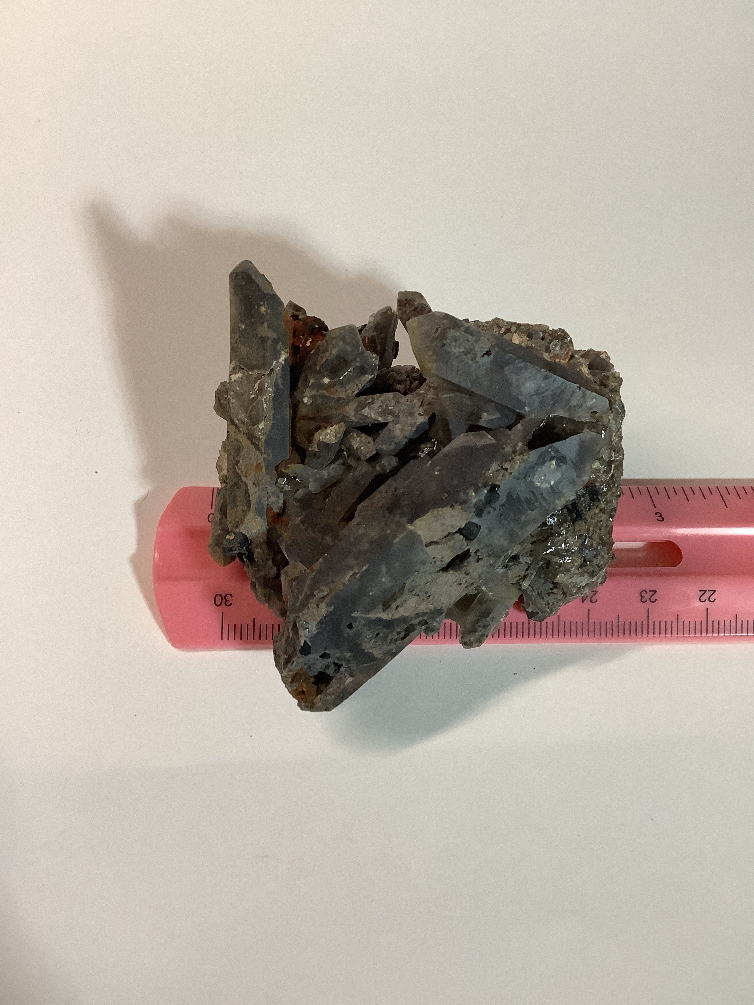 Arkansas Smoky Quartz Cluster with Rare Brookite - Specimen #5