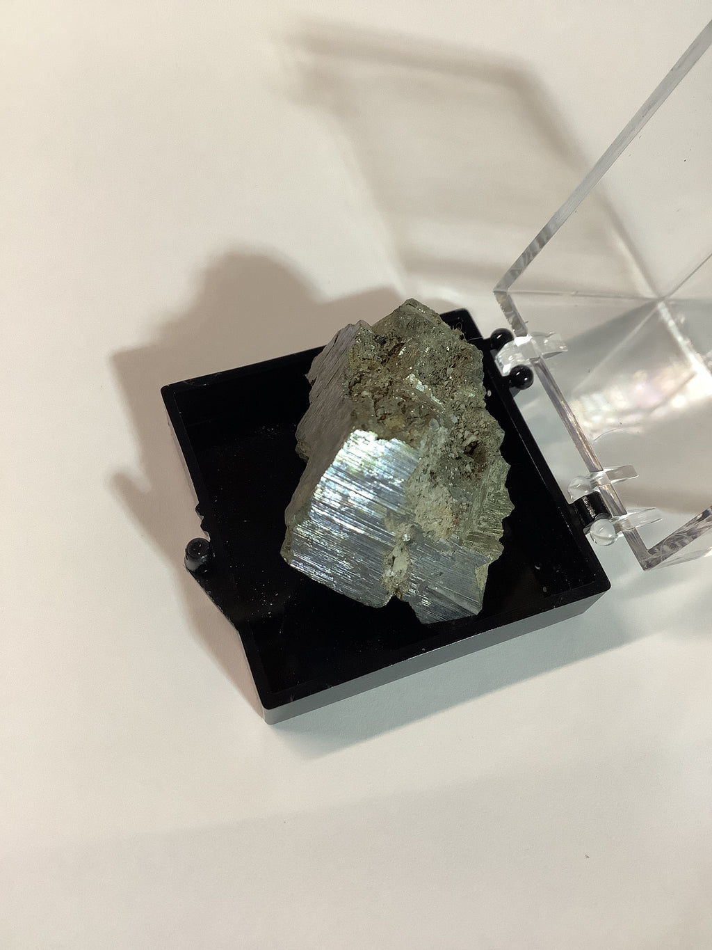 Arkansas Pyrite in Acrylic Display Case - Specimen #10