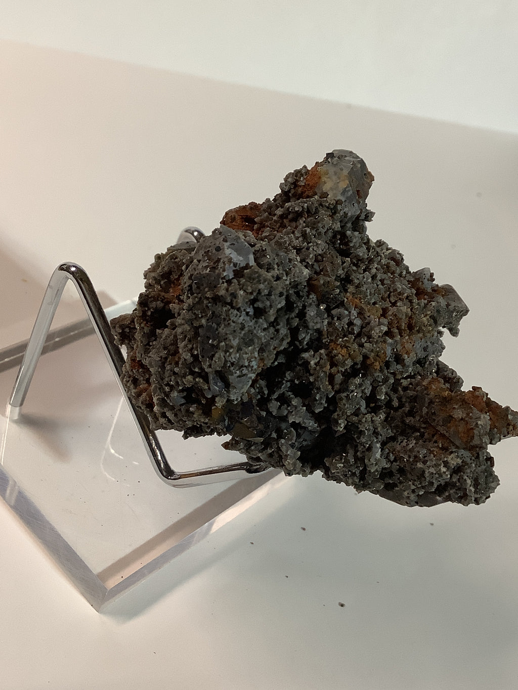 Arkansas Smoky Quartz Cluster with Rare Brookite - Double Terminated Points, Oreo Cap & Brookite on Point - Specimen #3