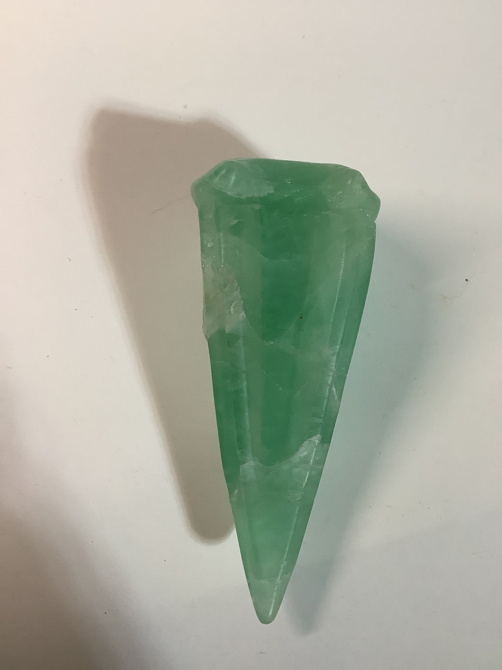 Green Fluorite Crow Skull Carving - 4 inch