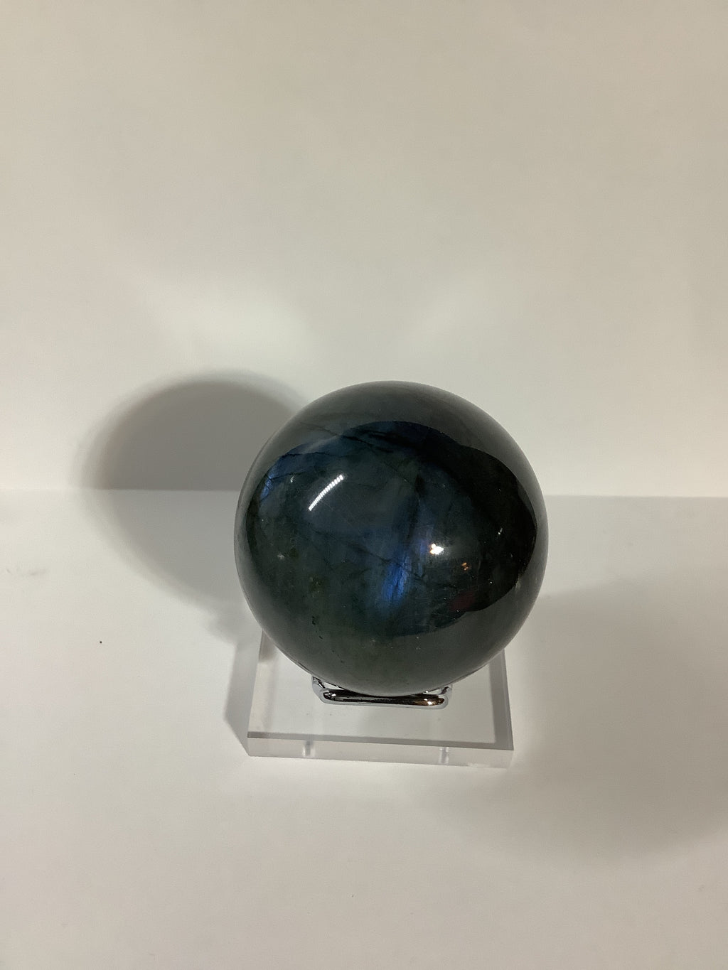 Labradorite Sphere with Blue, Gold and Silver Flashes