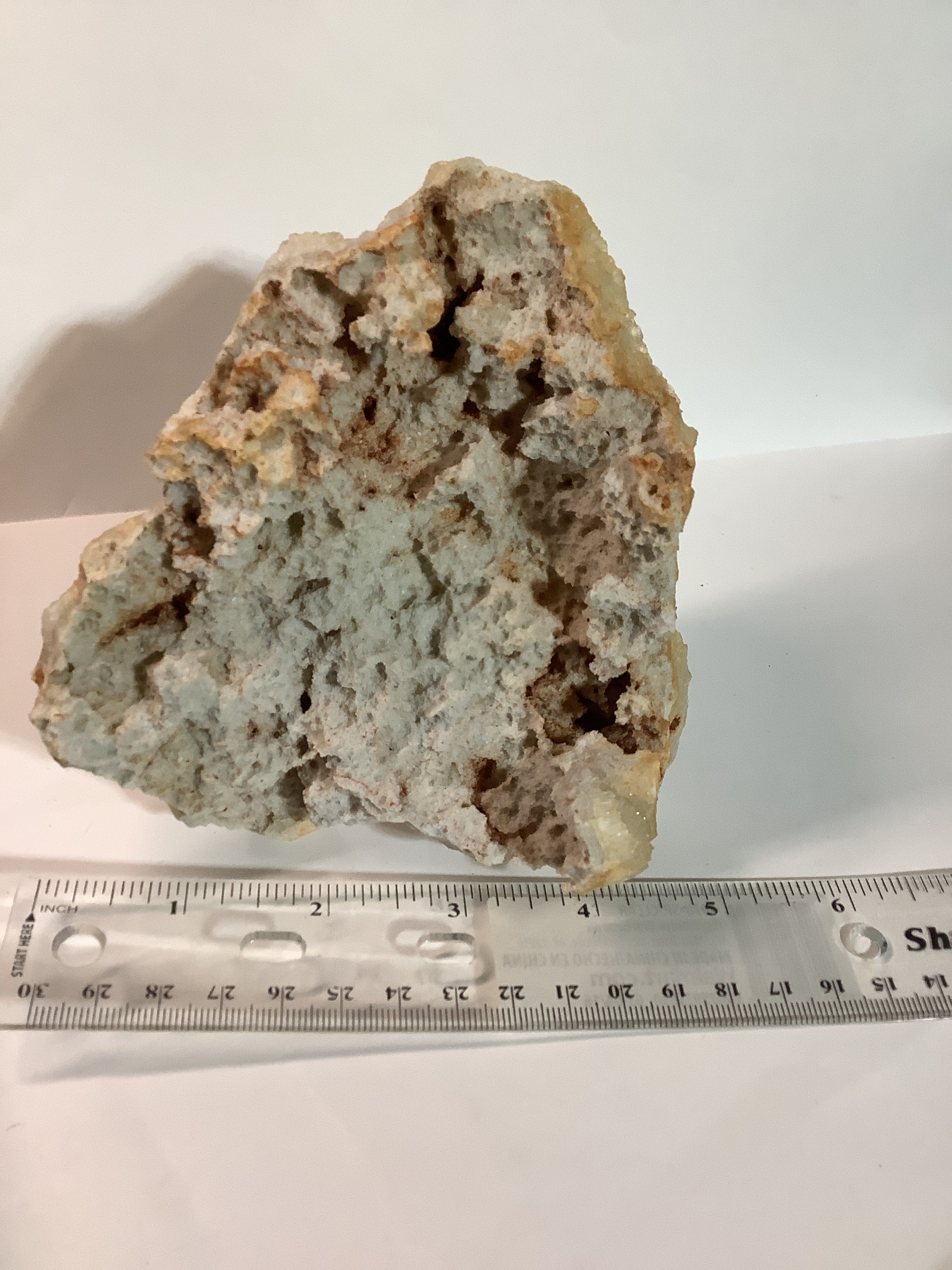 Missouri Druzy Quartz on Lacy Agate - Specimen #1