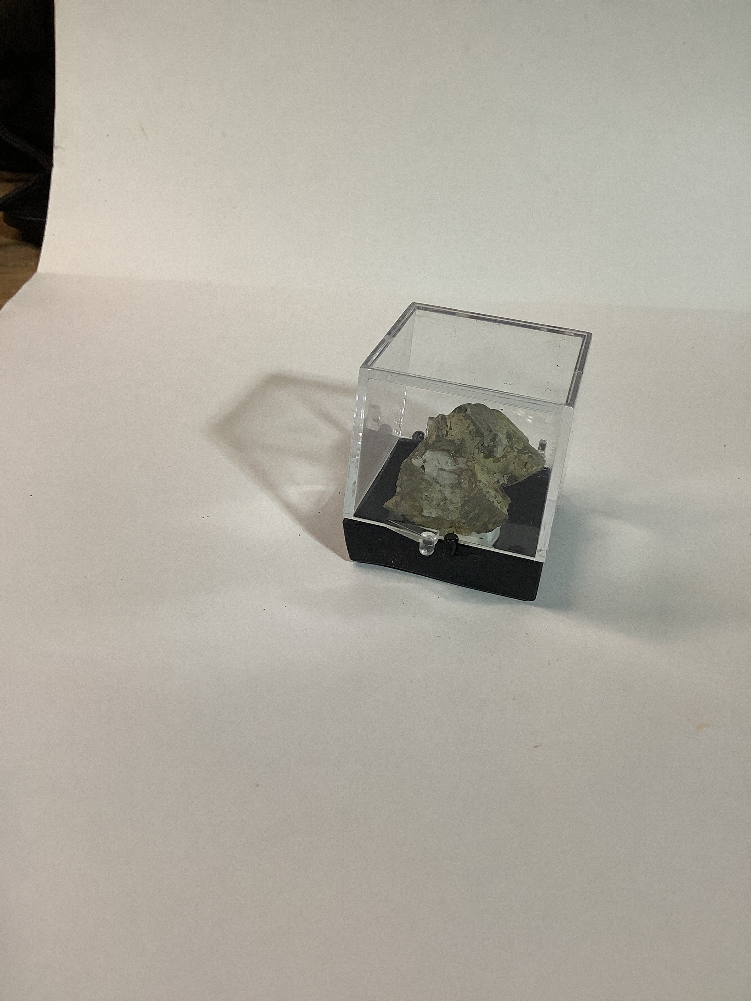 Arkansas Pyrite Cube in Acrylic Display Case - Specimen #2