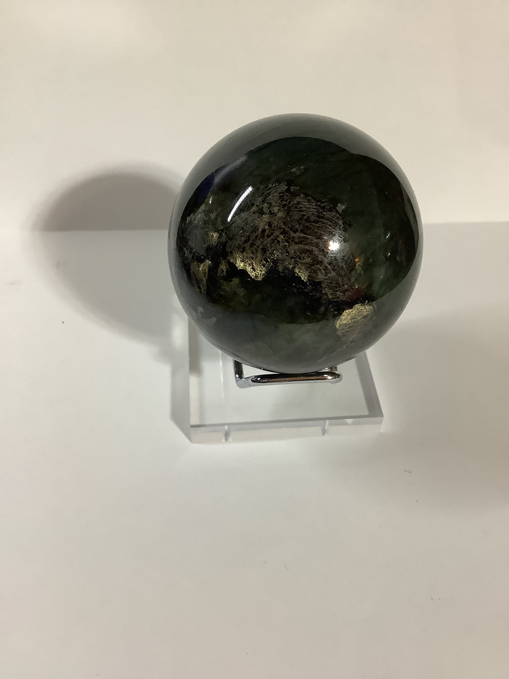 Labradorite Sphere with Gold, Blue, Purple and Red Flashes