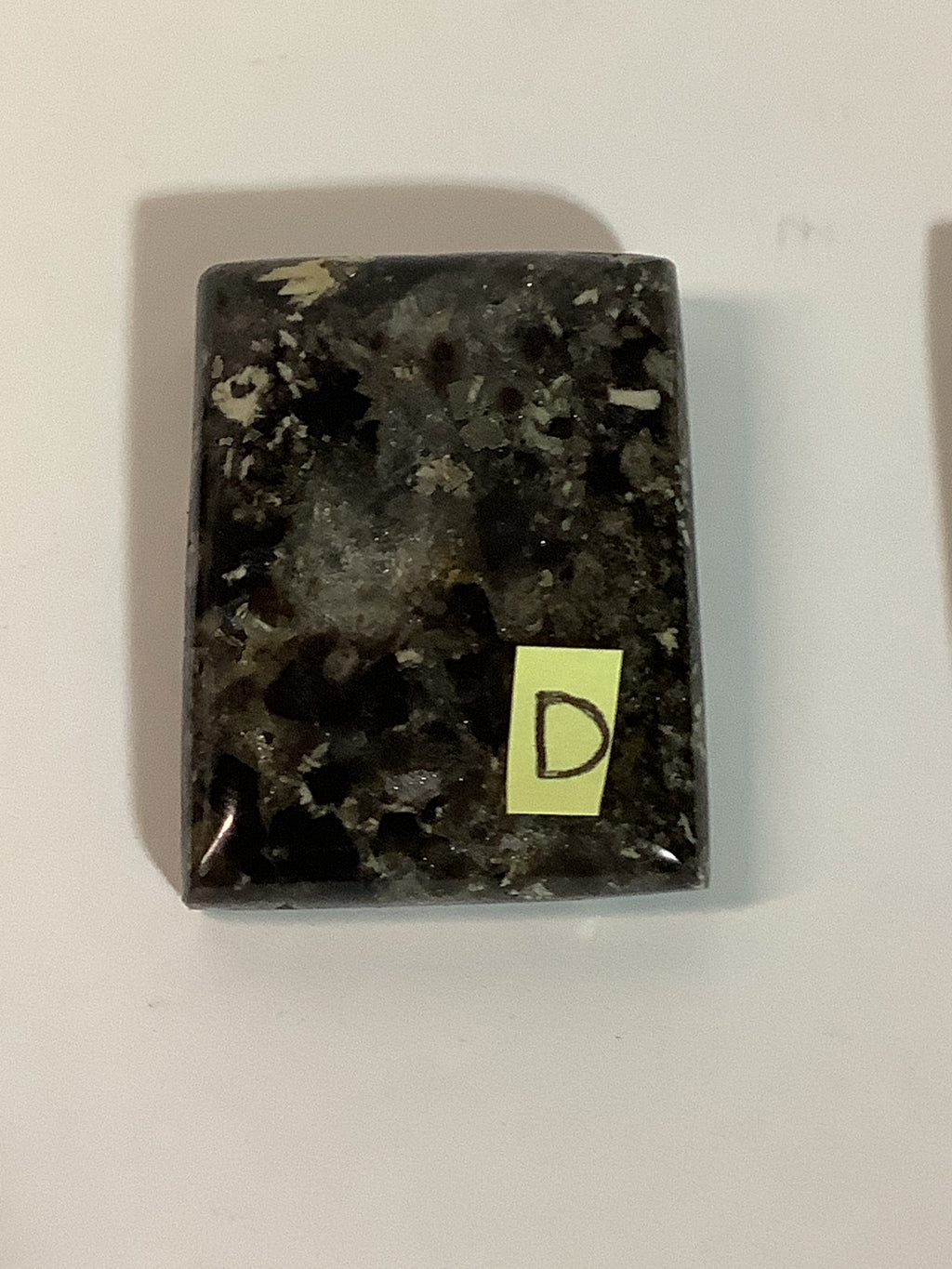 Arkansas Smoky Quartz Freeform Cabochon with Pyrite and Barite D