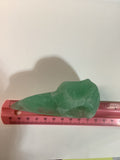 Green Fluorite Crow Skull Carving - 4 inch