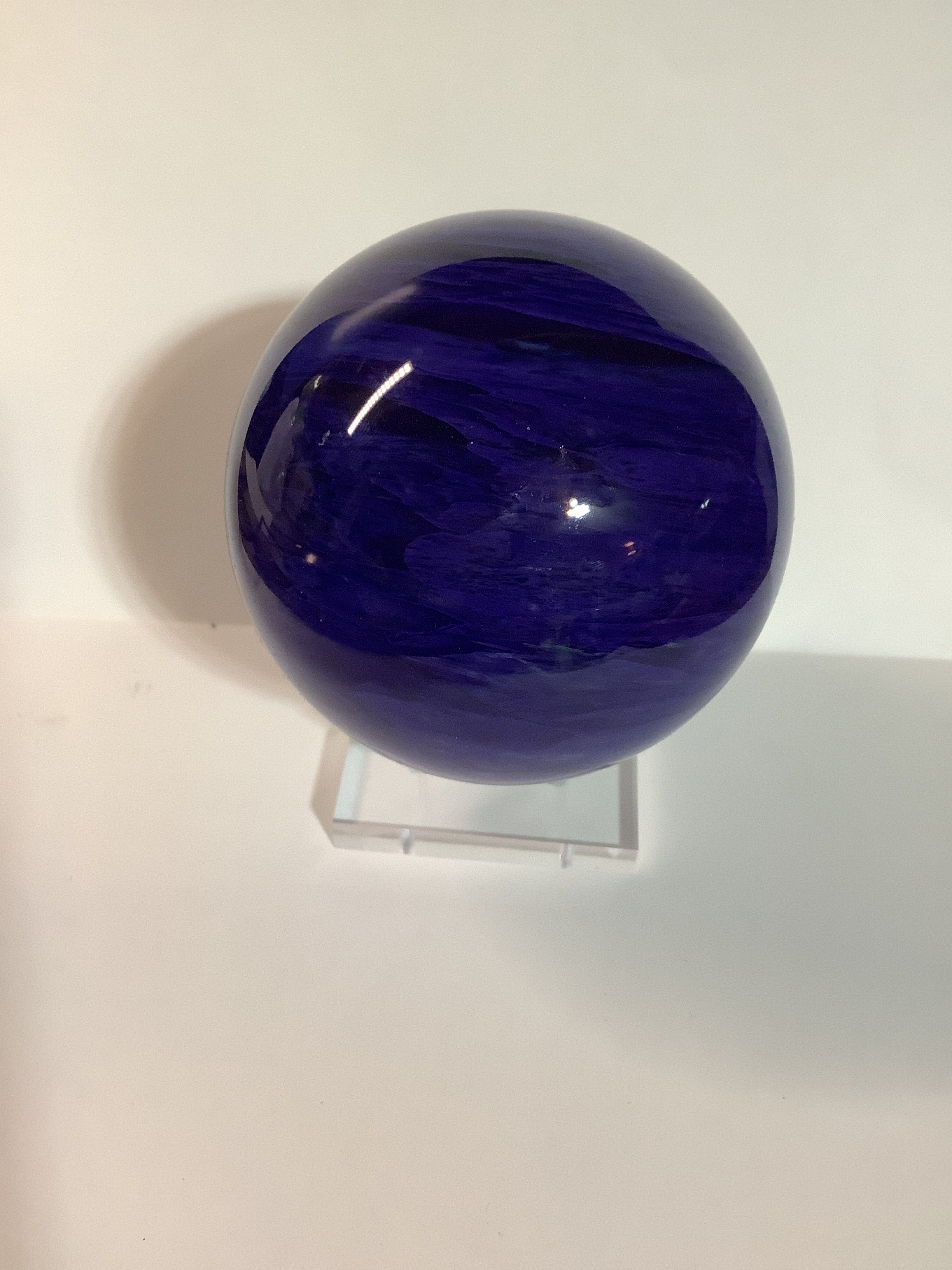 Blue Glass Large Sphere