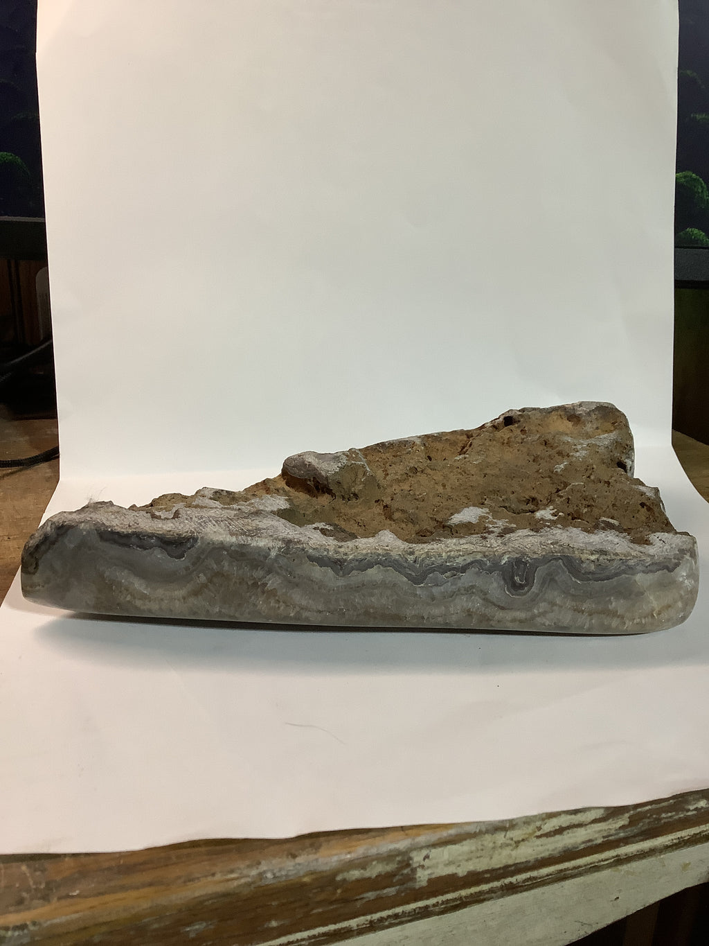 Missouri Hand-Polished Lacy Agate with Agate Eyes - Specimen #8
