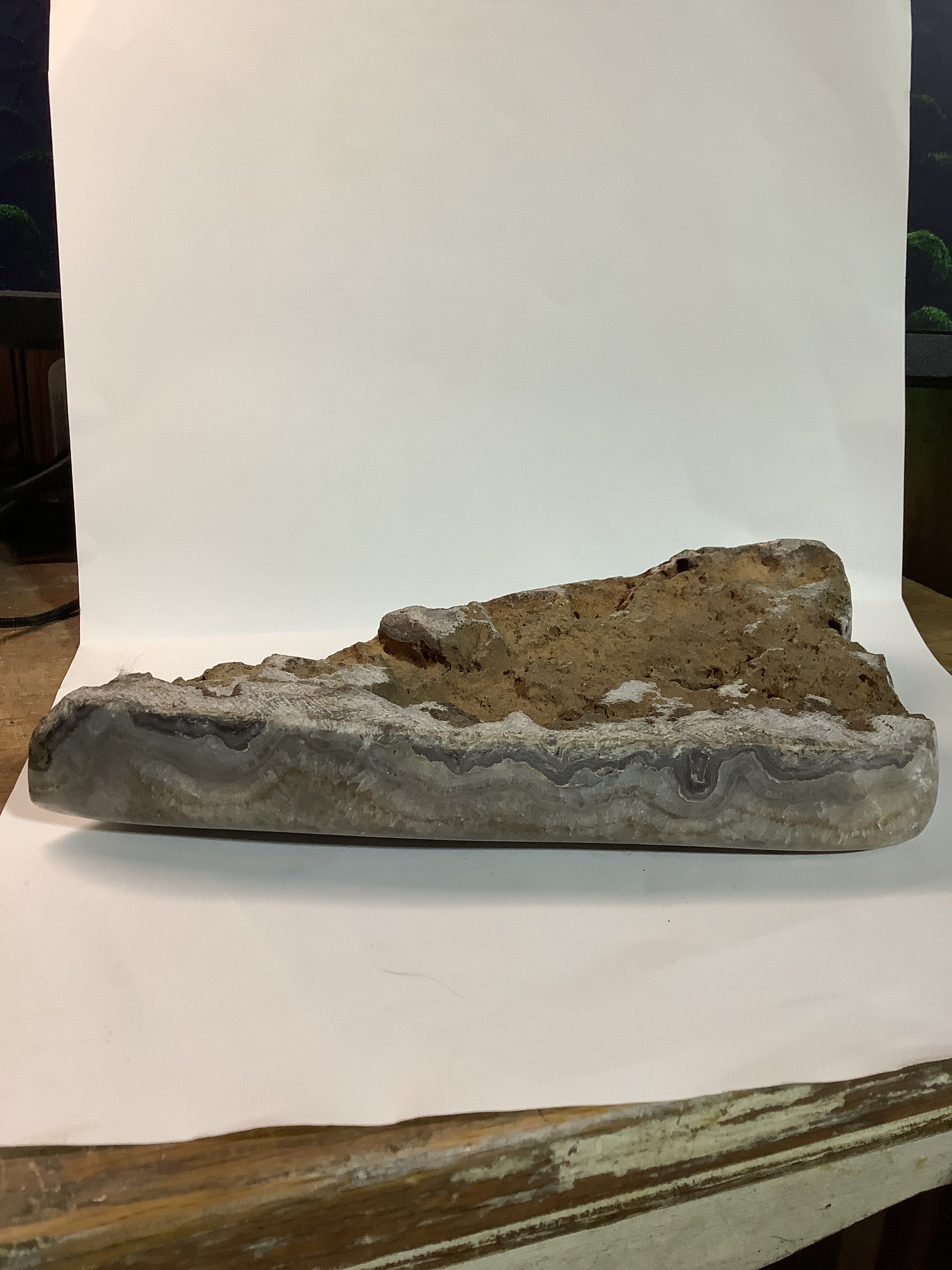 Missouri Hand-Polished Lacy Agate with Agate Eyes - Specimen #8