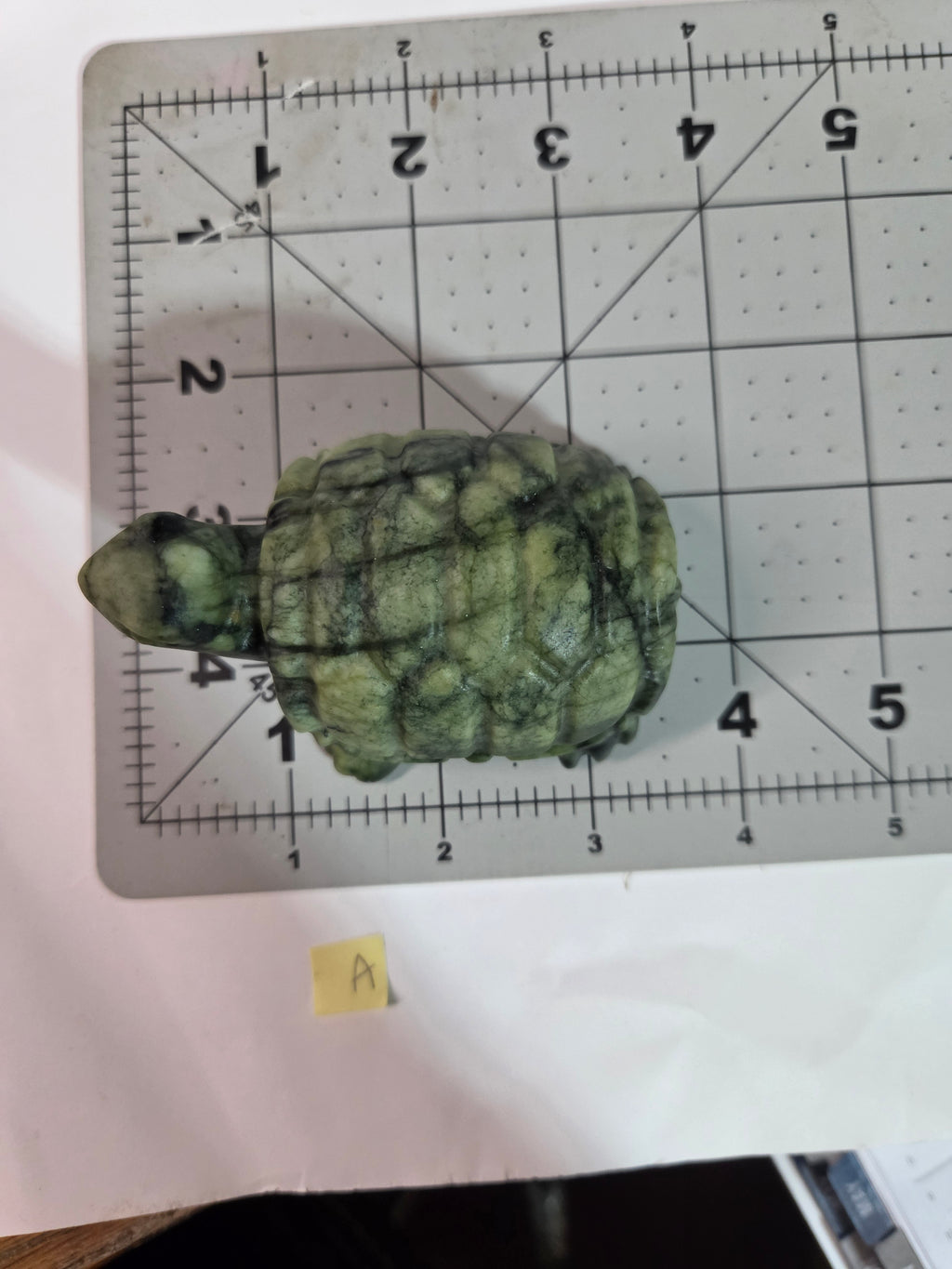 Green Jade Turtle Carving Speicemen A