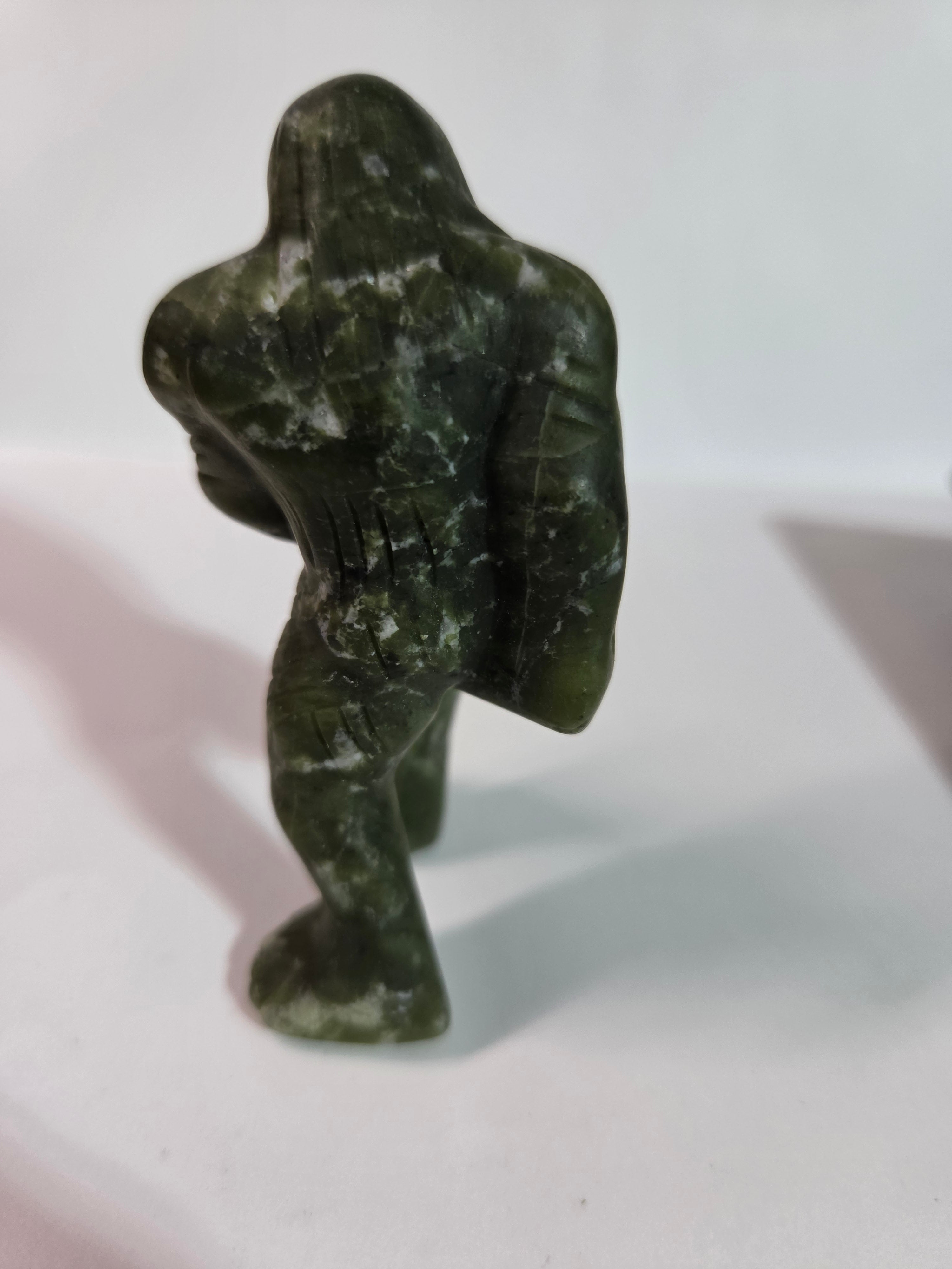 Green Jade Bigfoot Carving